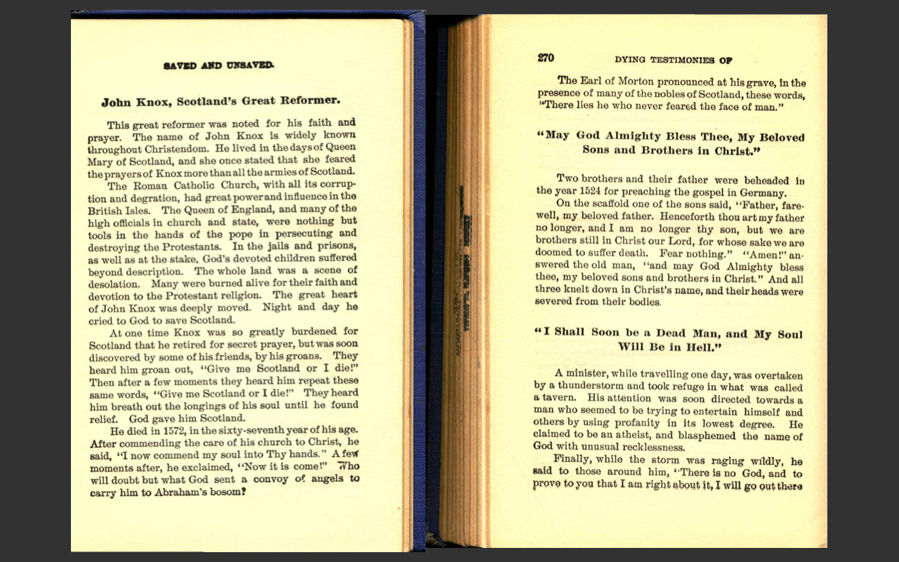 Dying Testimonies of the Saved Unsaved-Solomon Shaw-Christian Study Book on CD