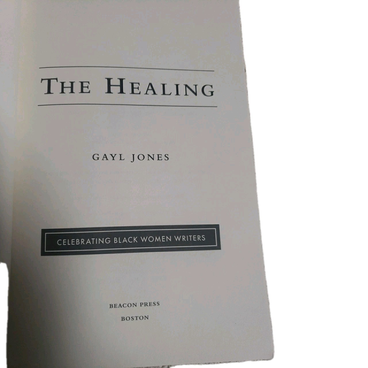 Healing Gayl Jones Paperback Book Beacon Press Softcover