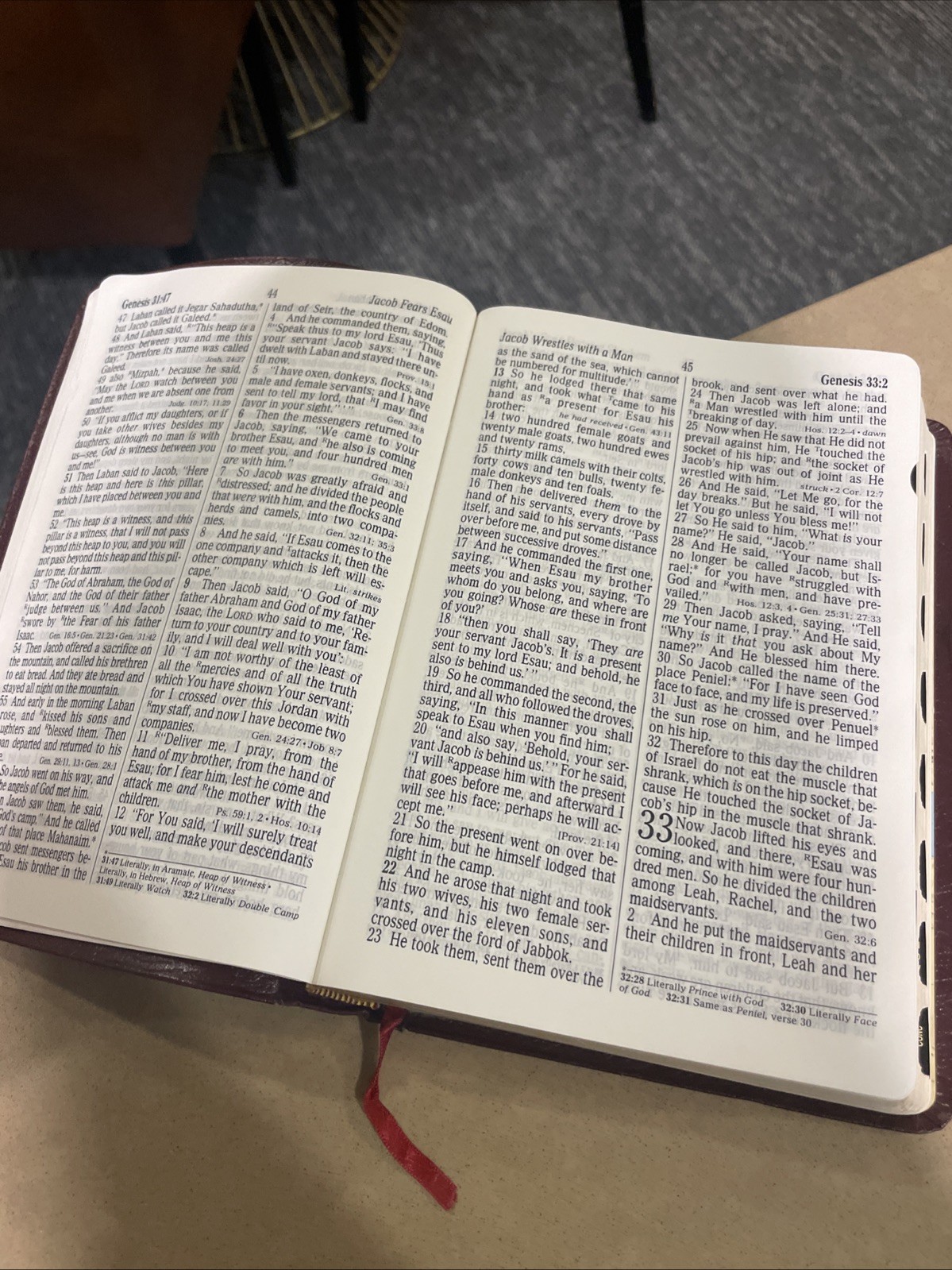Holy Bible NKJV Giant Print Concordance Red Letter 1992 Thomas Nelson Leather