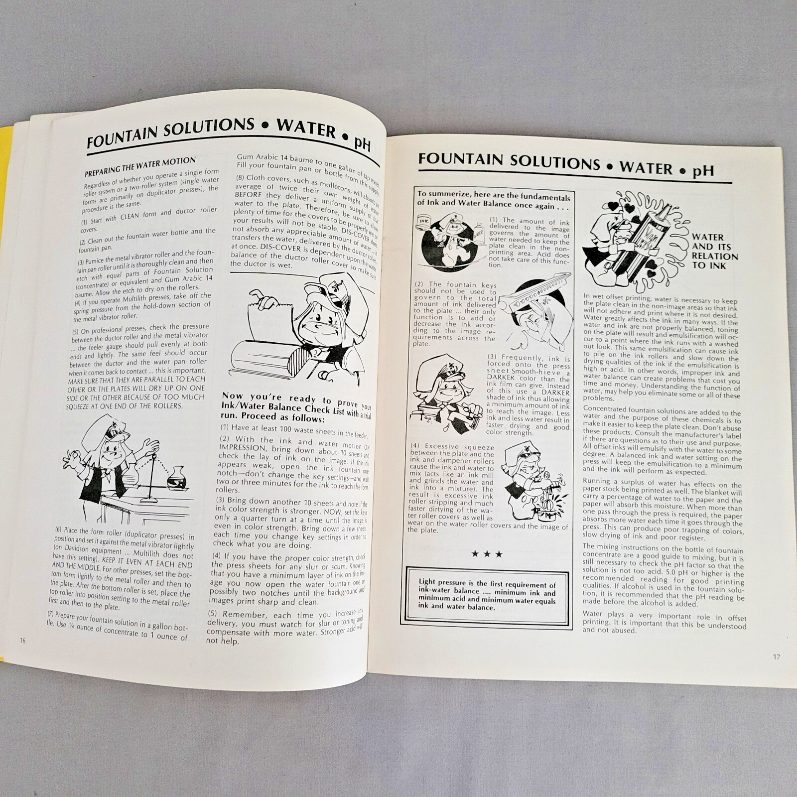 Vintage 1970s Booklet Van Son Helpful Press Hints 47 Pages Ink Tips Mixing