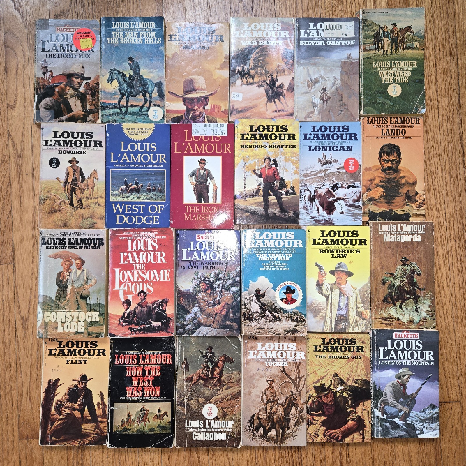 Lot Of 24 Louis L’Amour Western Paperbacks