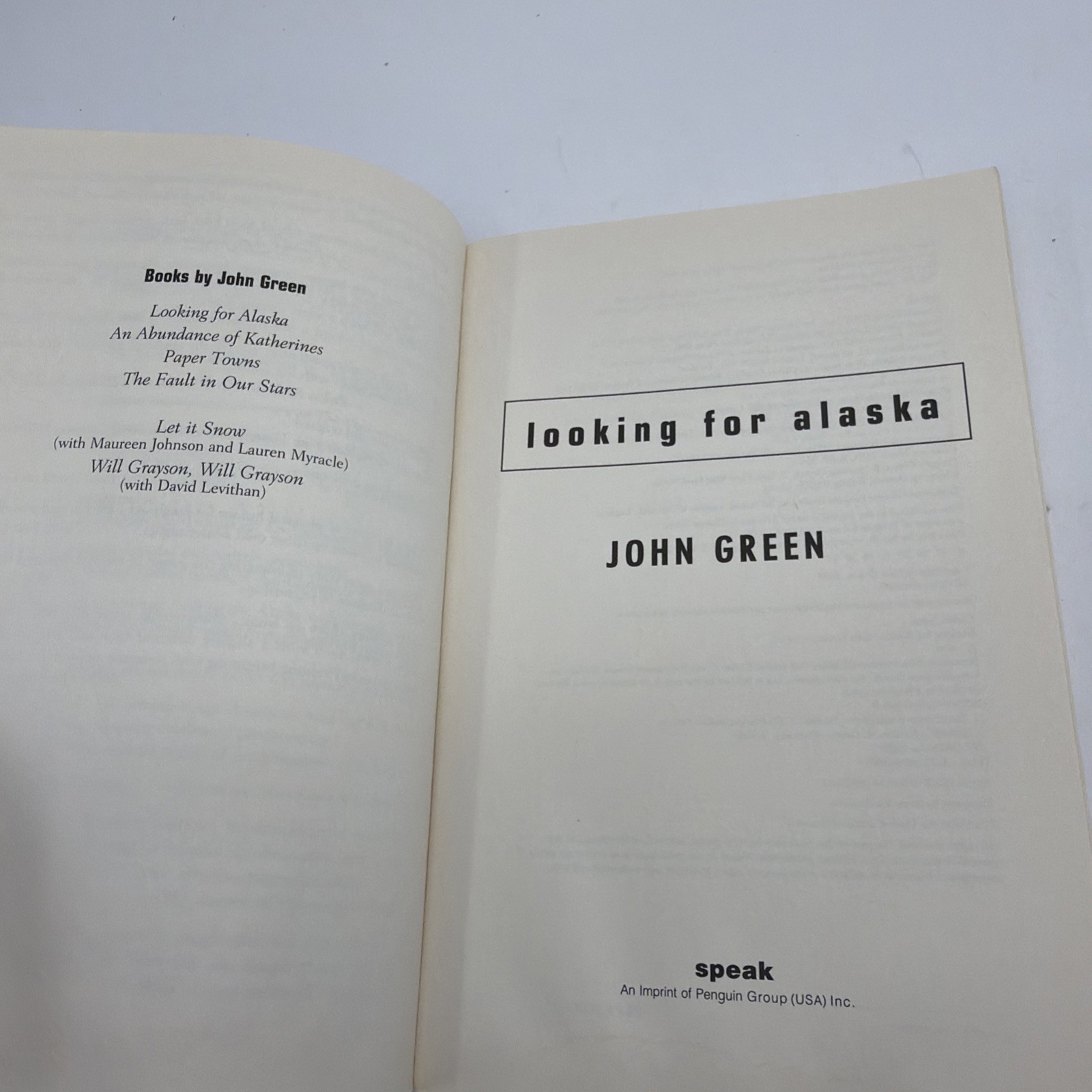 Looking for Alaska by John Green (2006, Trade Paperback)