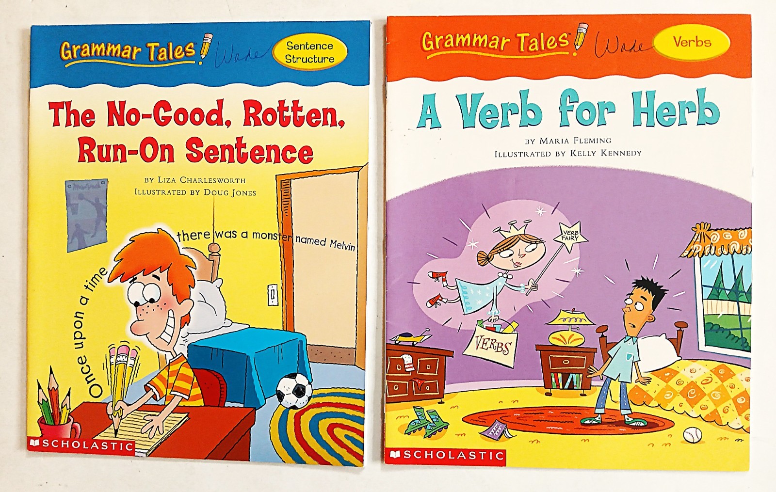 Lot of 8 Grammar Tales Series Books Scholastic Elementary Language Teaching