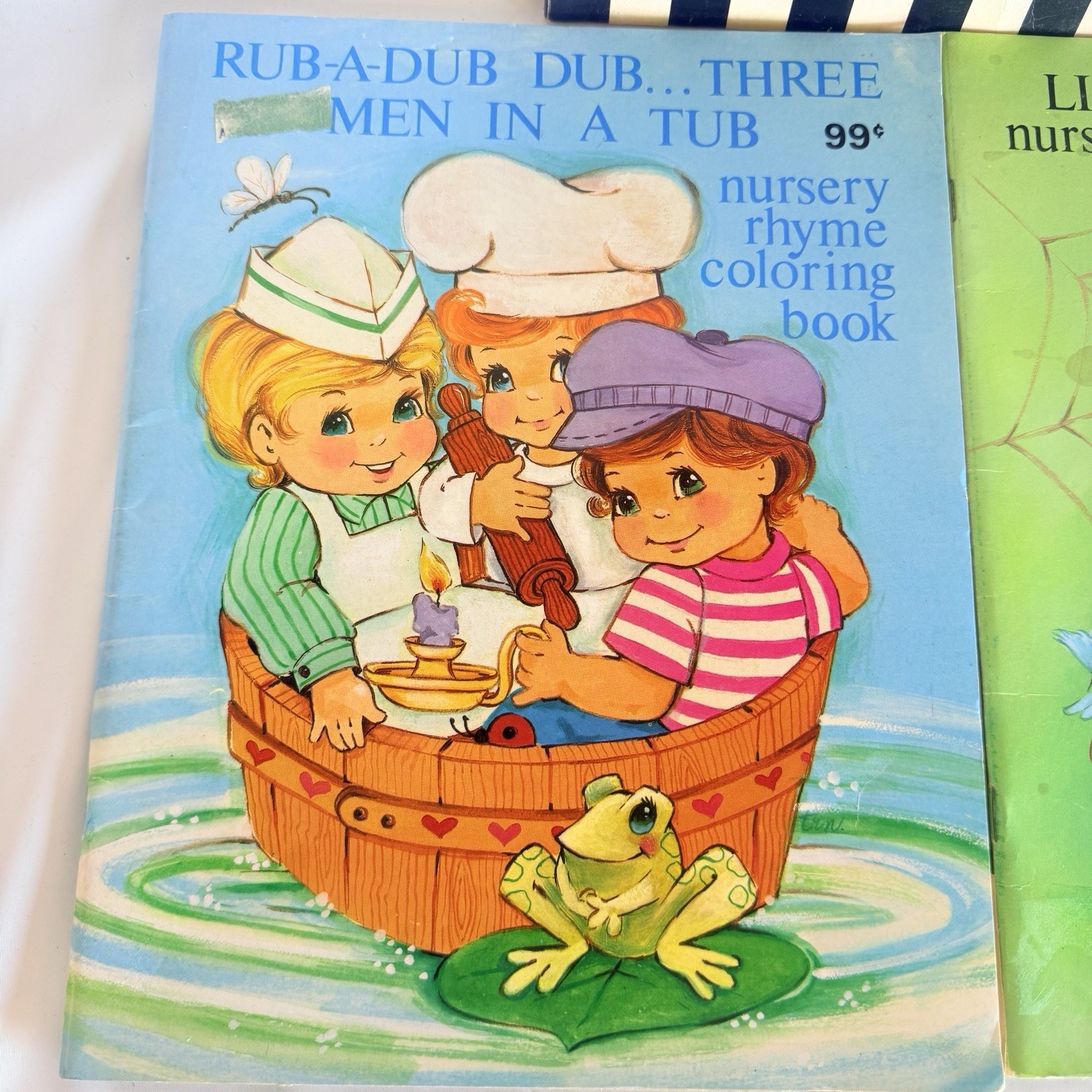 Mother Goose Nursery Rhymes Vintage 1980s Coloring Book Lot Of 3