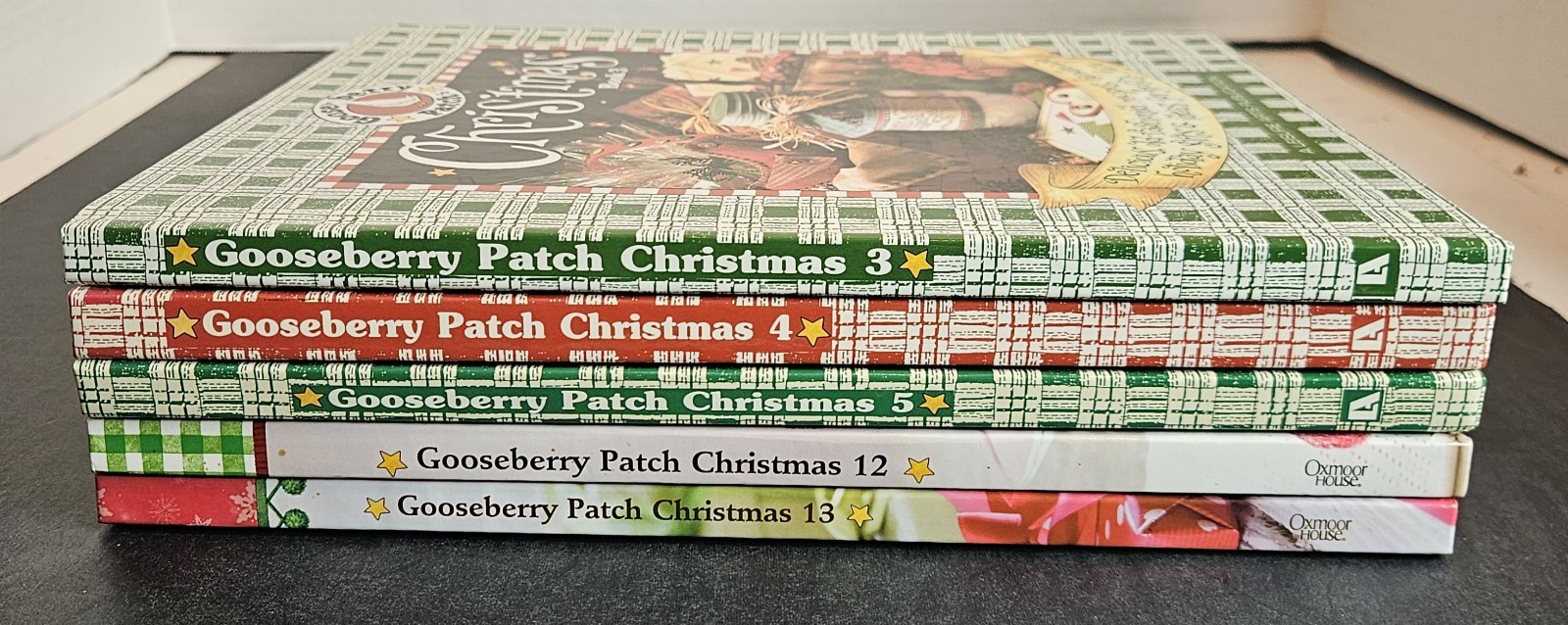 Gooseberry Patch Recipe 5 Book Lot Christmas Books 3 4 5 12 13 HC