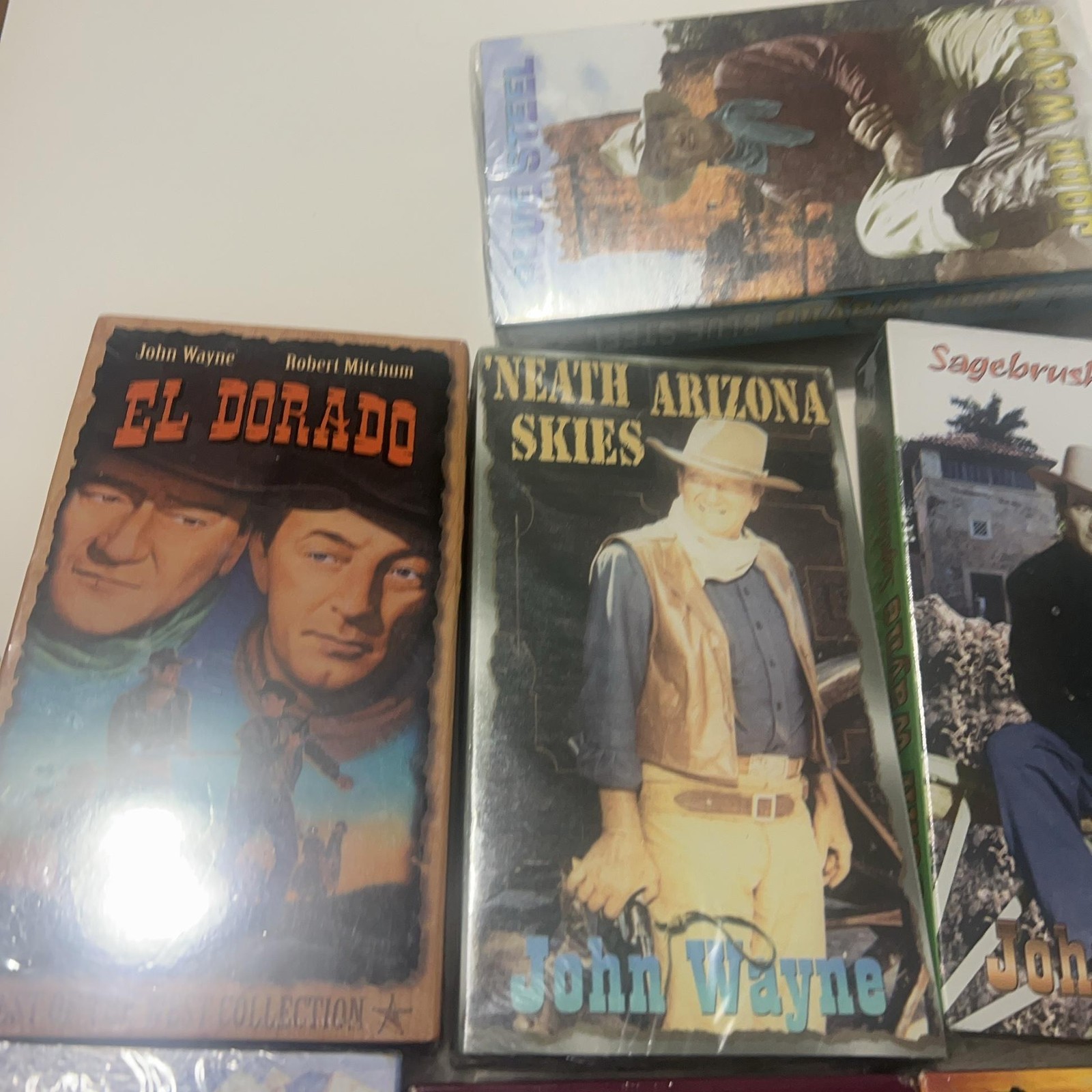Vintage John Wayne VHS Lot Of 9 sealed El Dorado Rio Bravo Big Jake Sagebrush