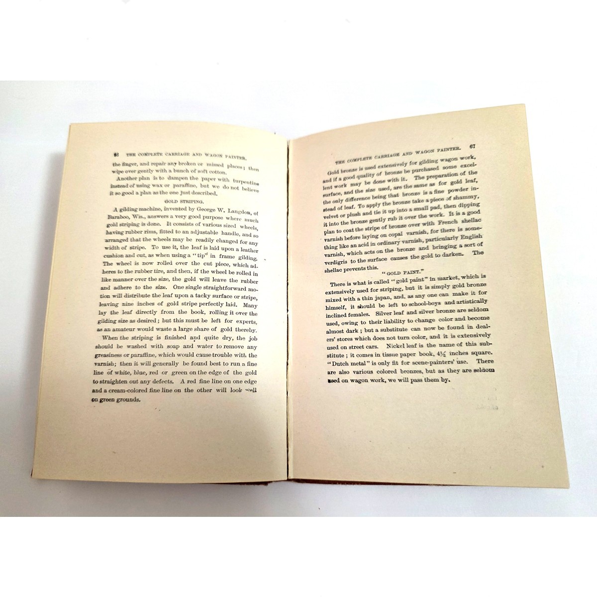The Complete Carriage & Wagon Painter by Fritz Schriber Hardcover 1910