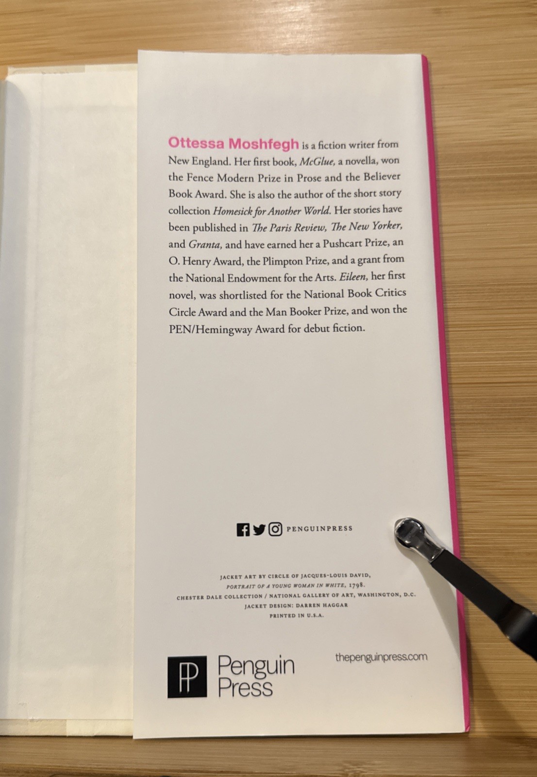 SIGNED – My Year of Rest and Relaxation – Ottessa Moshfegh – 1st/1st, Hardcover