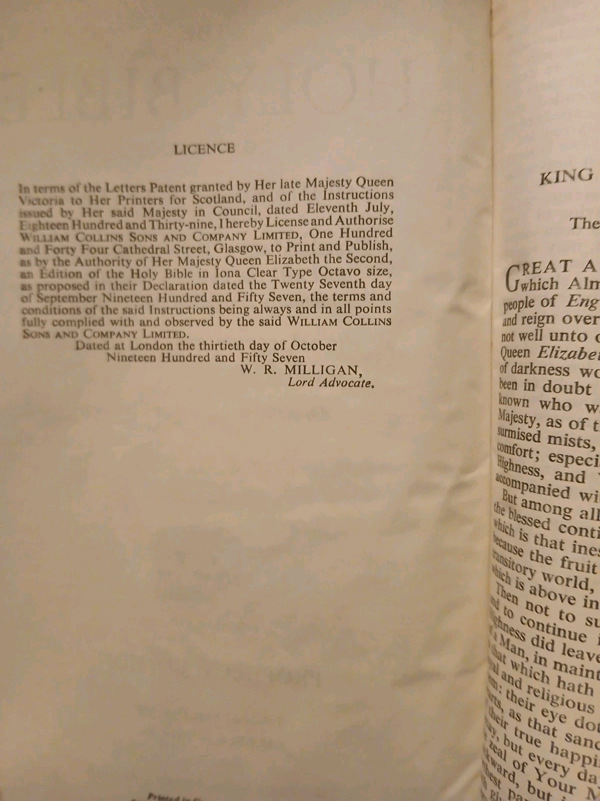 Holy Bible Prophecy Edition Crown Jewel Red Letter KJV Salem Kirban 1957 1971