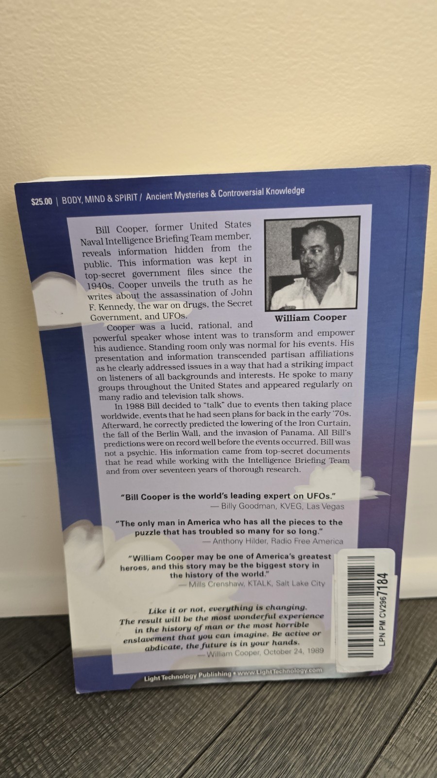 NEW – Behold a Pale Horse by William Cooper (1991, Trade Paperback)