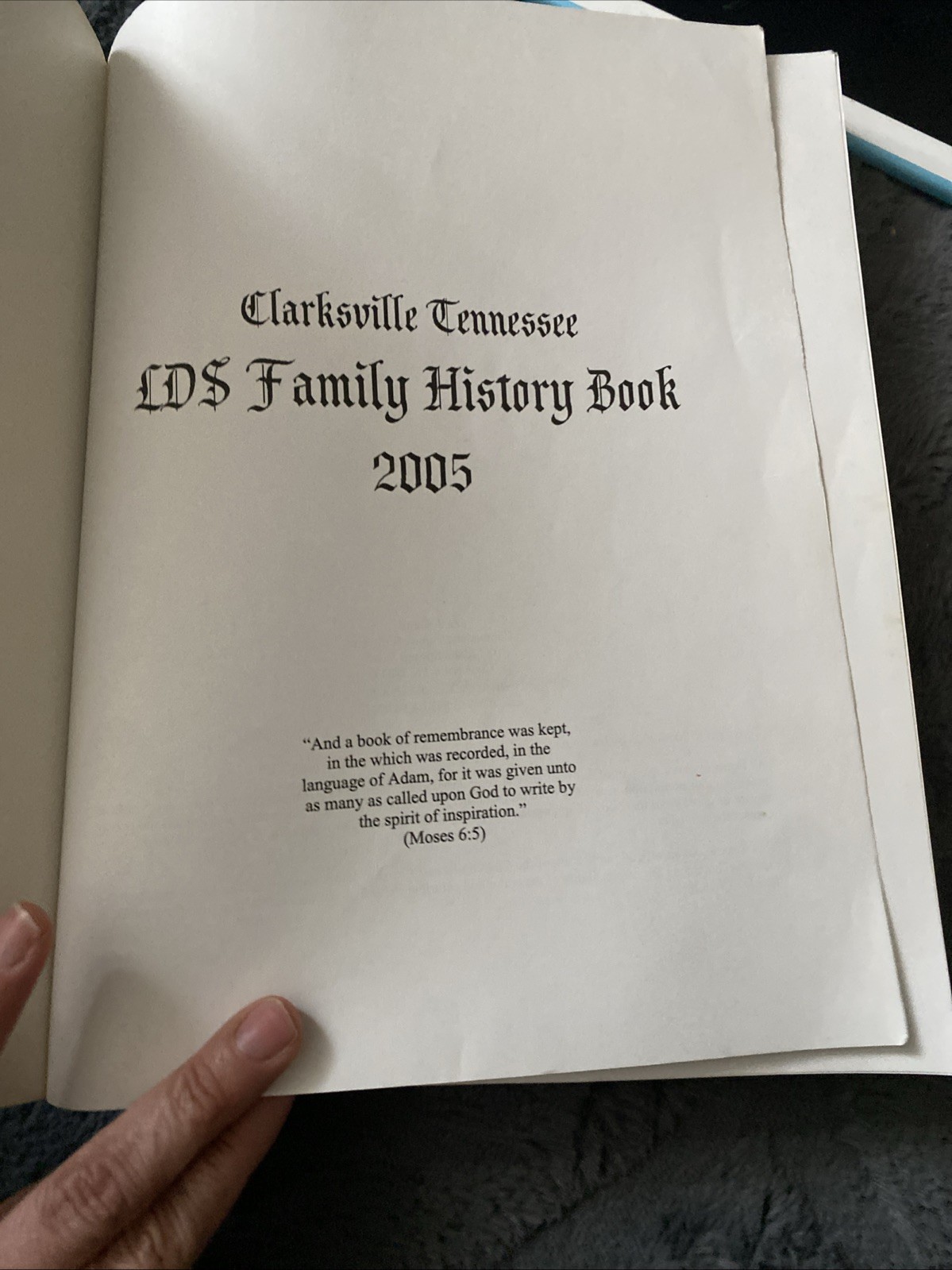 Clarksville- Tennessee LDS Family History Book 2005 Paperback