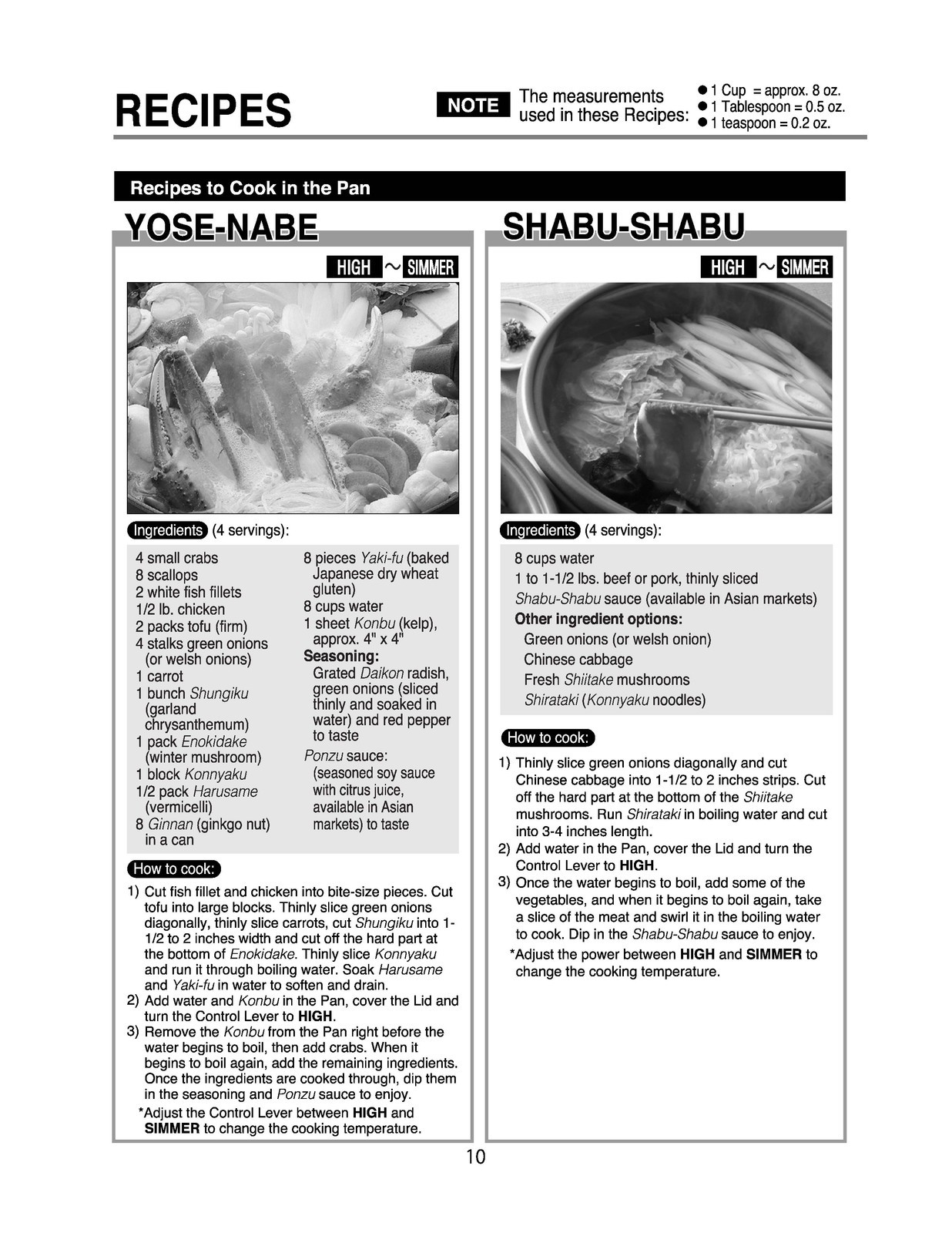 ZOJIRUSHI EP-RAC50 Gourmet dExpert Electric Operating Instructions Manual Manual