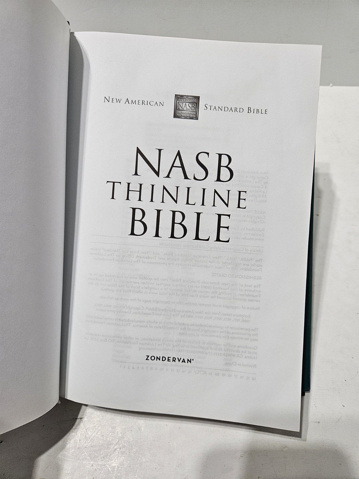 Nasb Note-Taker’s Bible by Zondervan Staff (2014, Hardcover)