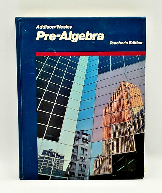 Pre-Algebra Teacher Edition Addison-Wesley Hardcover Math Book