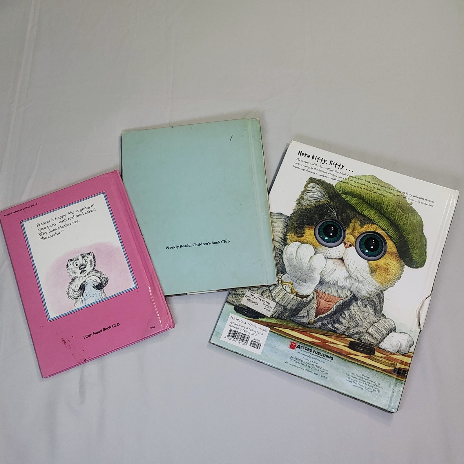 📚 Lot of 3 Vintage Children’s Picture Books Mixed Titles Animal Themed