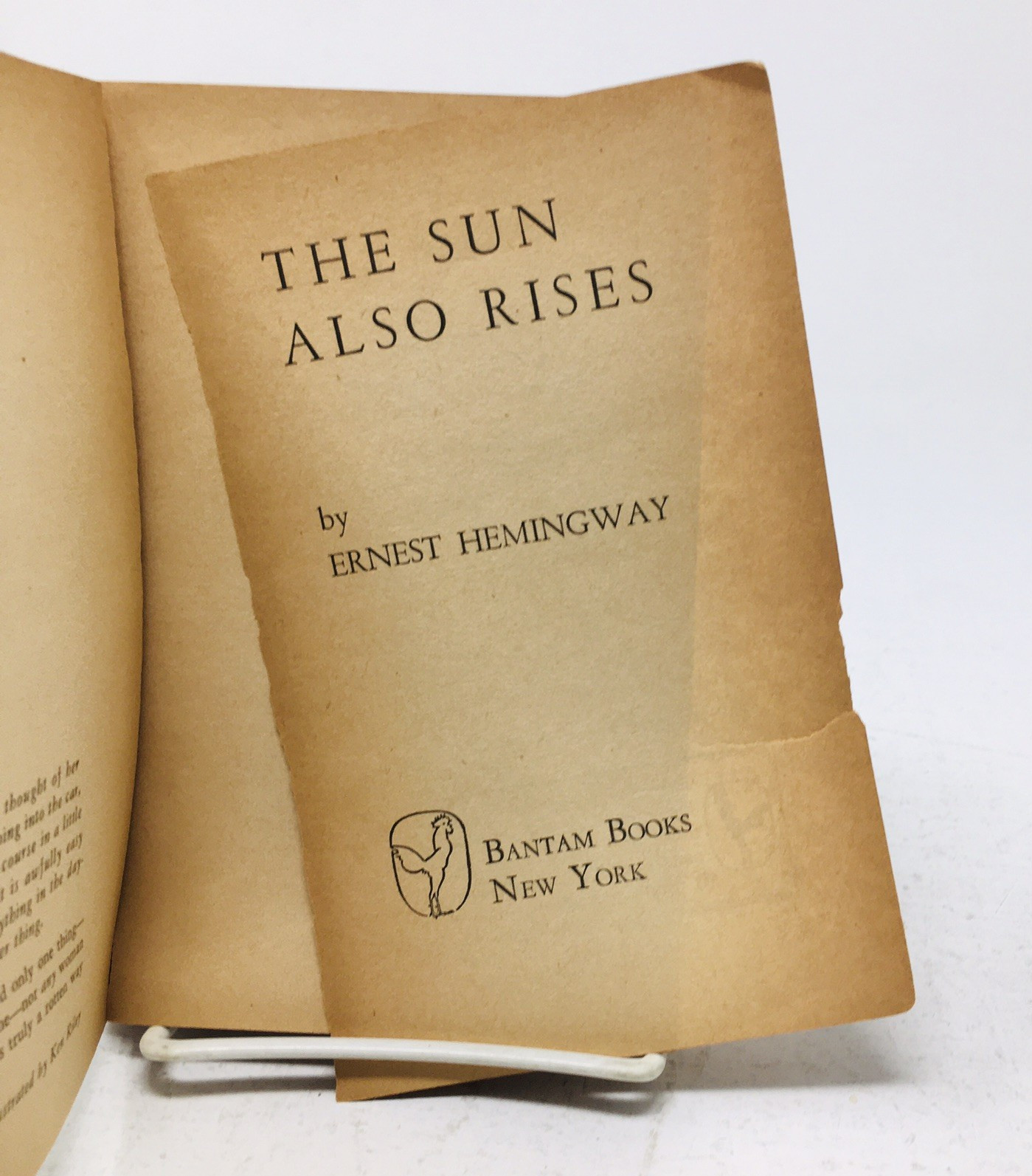 The Sun Also Rises by Ernest Hemingway 1st Bantam edition 3rd Printing 1949