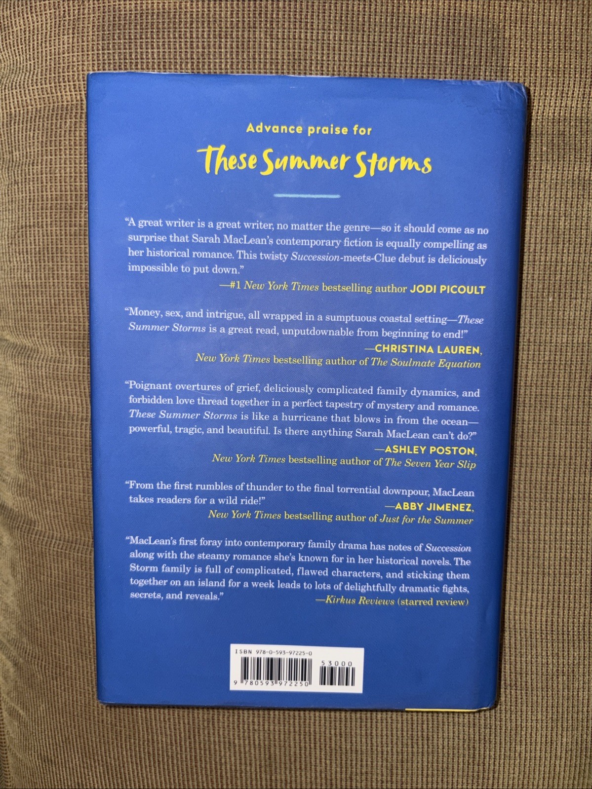 These Summer Storms: A Novel by Sarah MacLean (2025, Hardcover) *LIKE NEW*