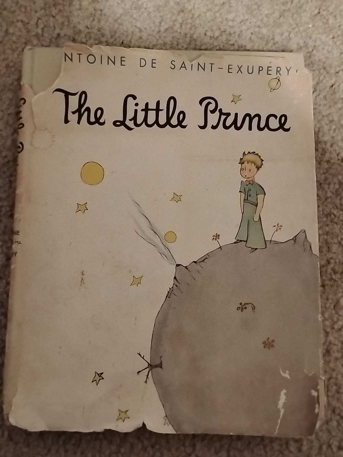 1943, THE LITTLE PRINCE by Antoine De Saint-Exupery, HBw/dj 1st AMERICAN PR, G