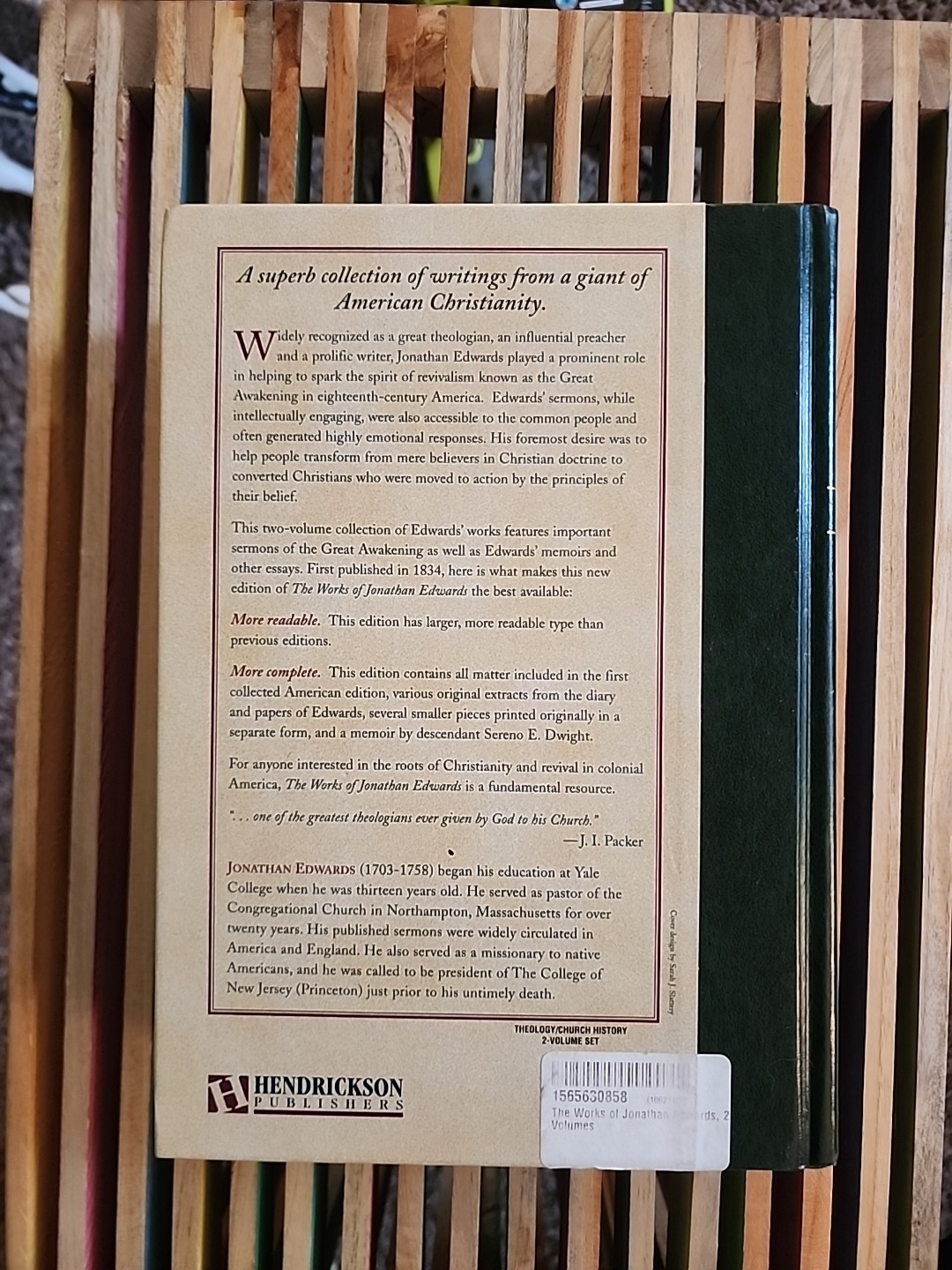 The Works of Jonathan Edwards volume 2 hardcover book