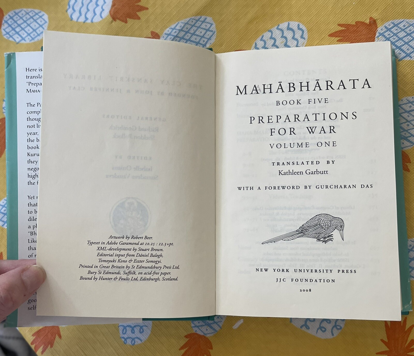 MAHABHARATA BOOK FIVE (VOLUME 2): PREPARATIONS FOR WAR By Vyasa HC Book