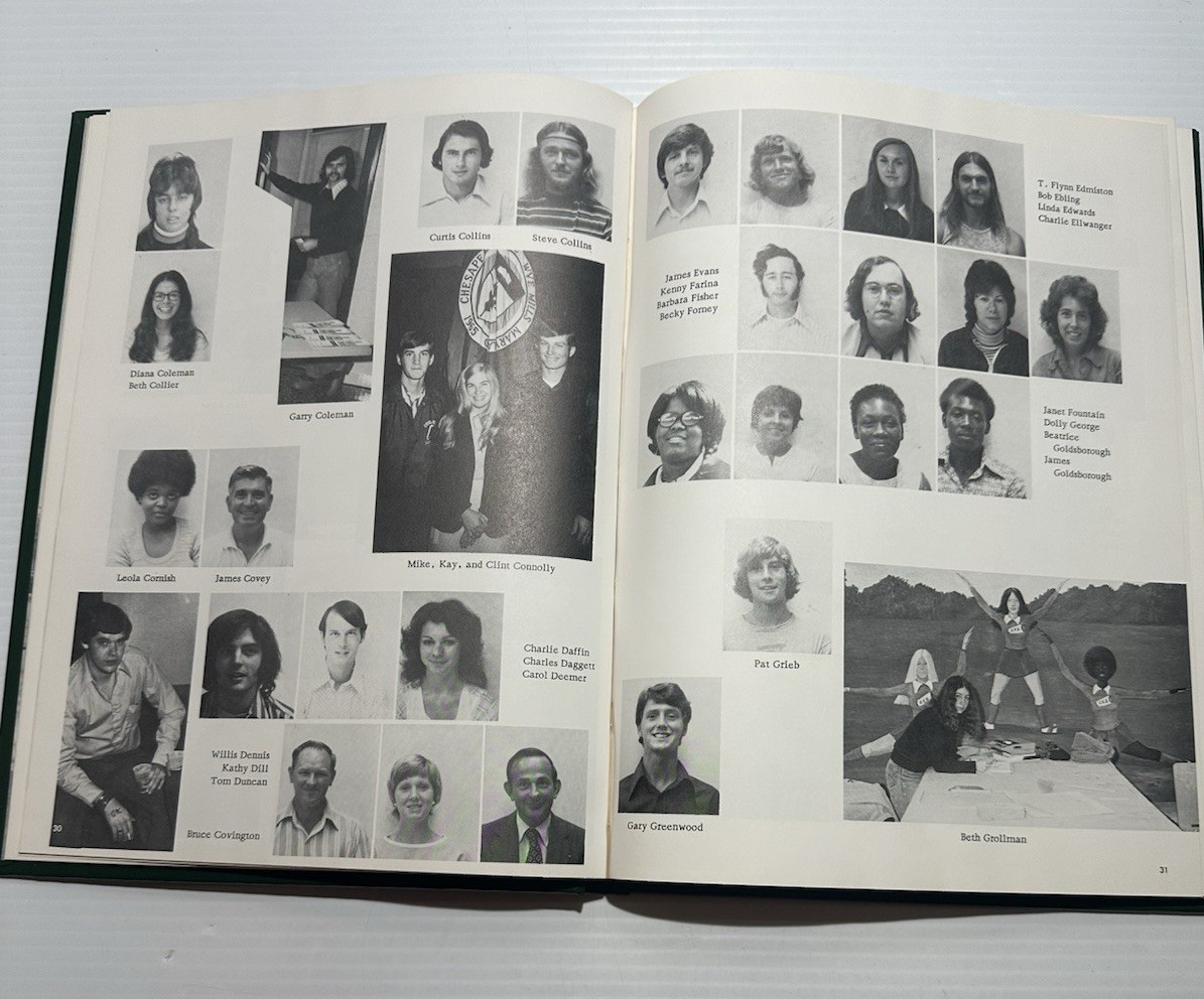 4 early Chesapeake College Yearbooks Wye Mills, Maryland Skipjacks 1972 73 74 75