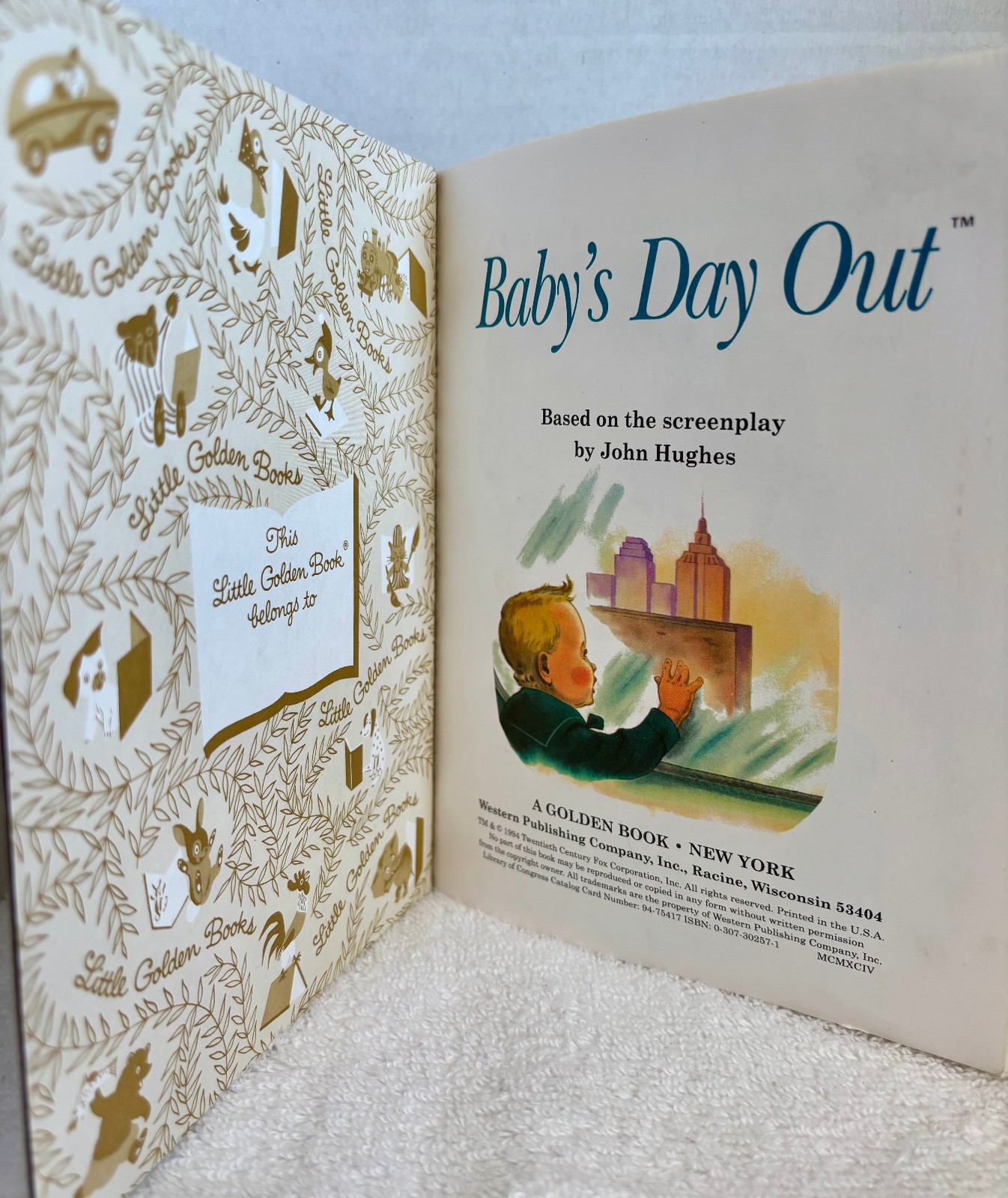 Baby’s Day Out 1994 A Little Golden Book Based by John Hughes MINT