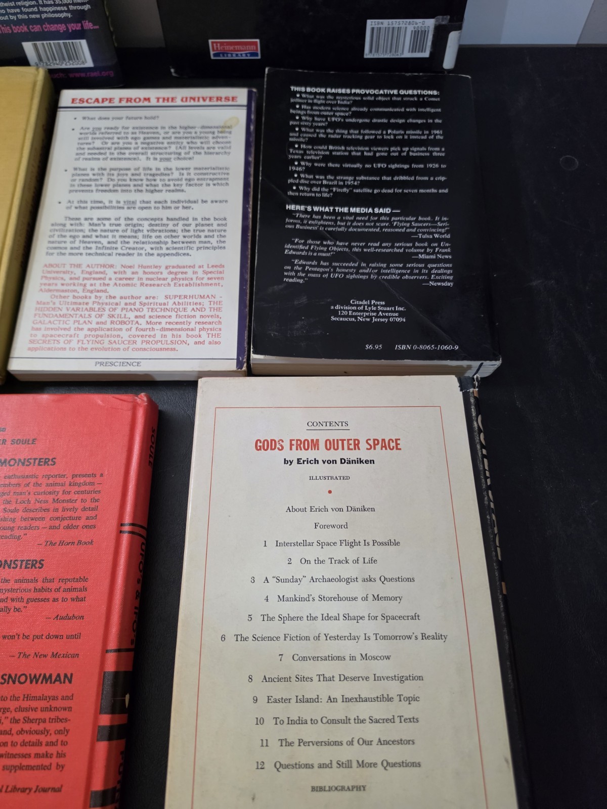 Excellent Lot Of TEN HTF To Very Rare Books On Extraterrestrials / Aliens / UFOs