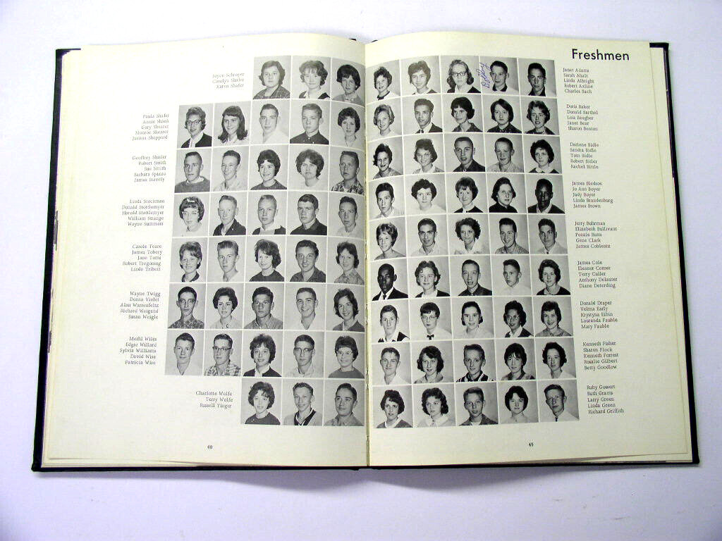 1963 The Chestnut Burr Middletown Md High School Yearbook 88 Pages
