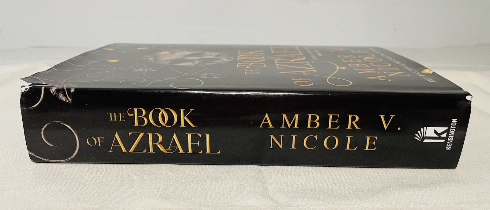 The Book of Azrael Amber V Nicole Deluxe Limited Edition Hardcover Sprayed Edges