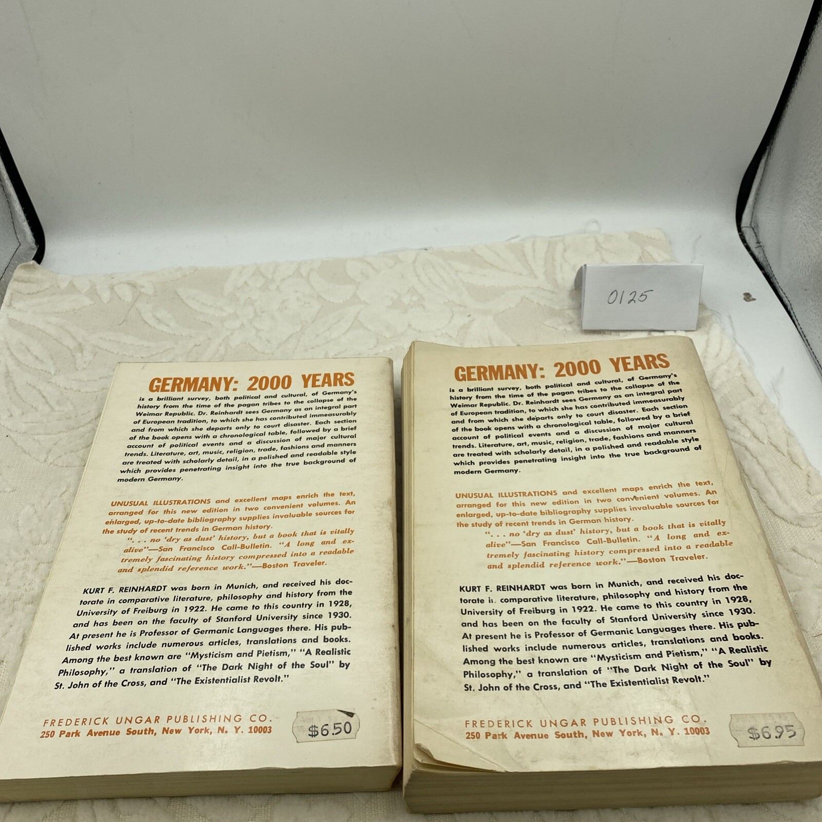 Germany: 2000 Years, Volumes I and II Set, Reinhardt 1961