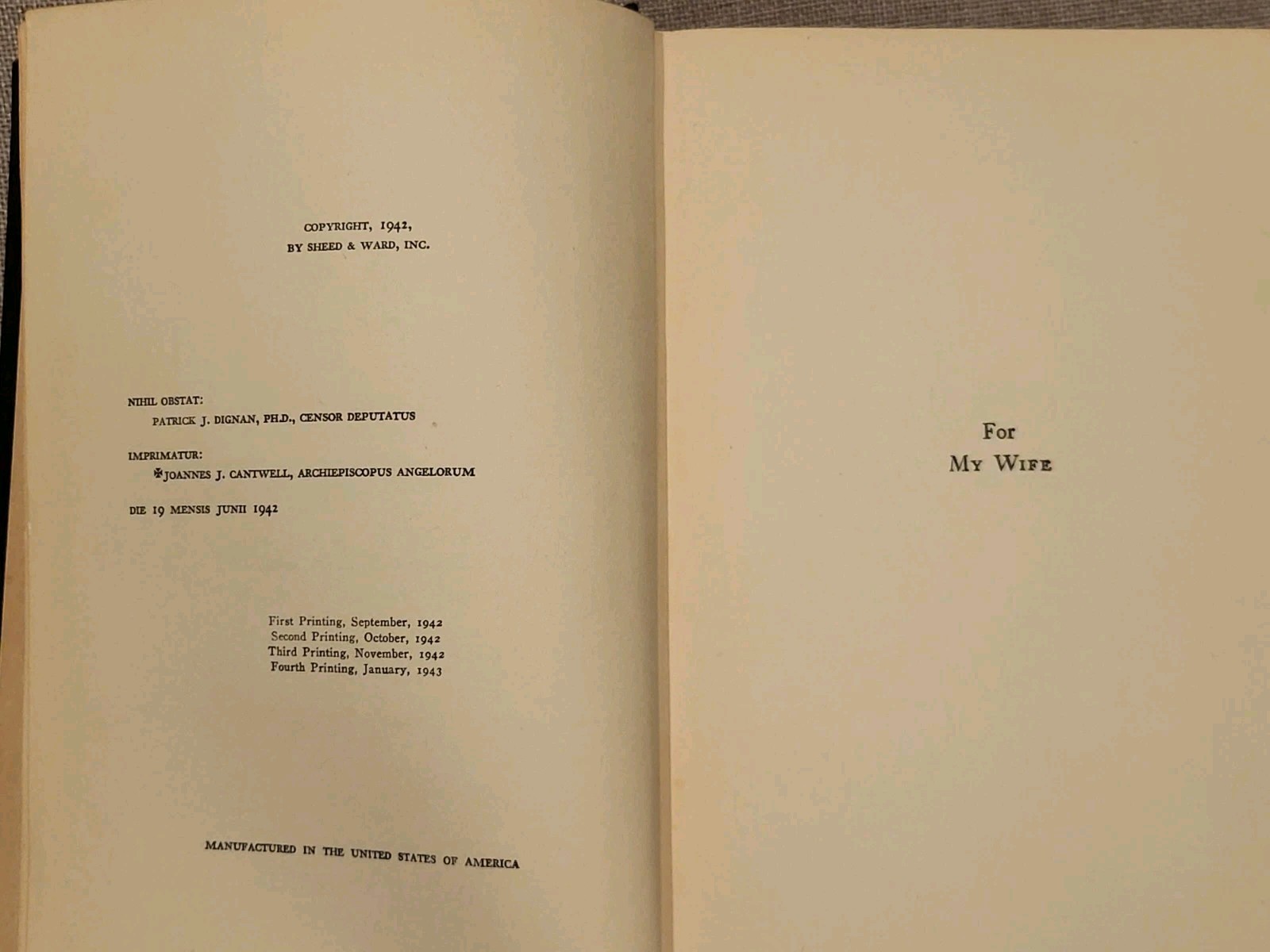 Pageant Of The Popes By John Farrow, Hardcover Book, 1943 Vintage Collectible