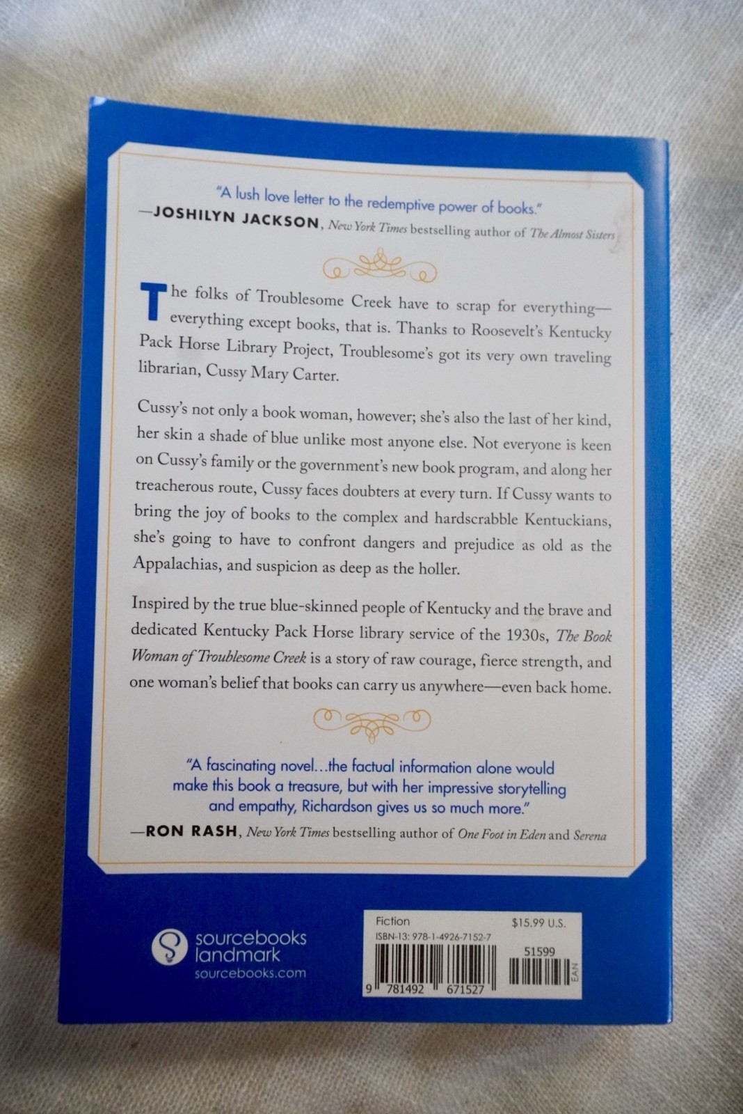 Kim Michele Richardson The Book Woman of Troublesome Creek Paperback Sourcebook…