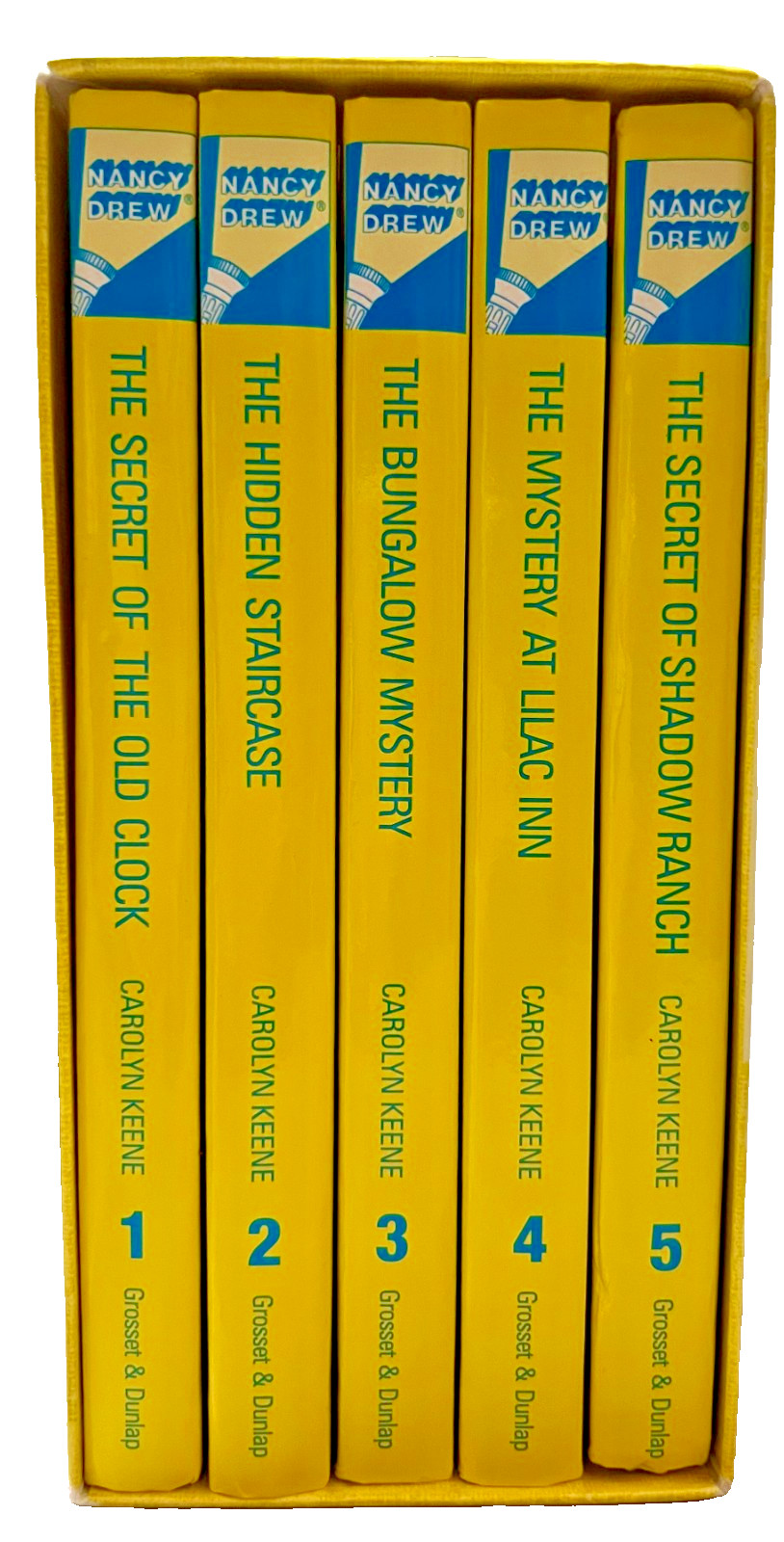 Nancy Drew Starter Set Books 1-5 Hardcover Carolyn Keene Unread Clean Condition