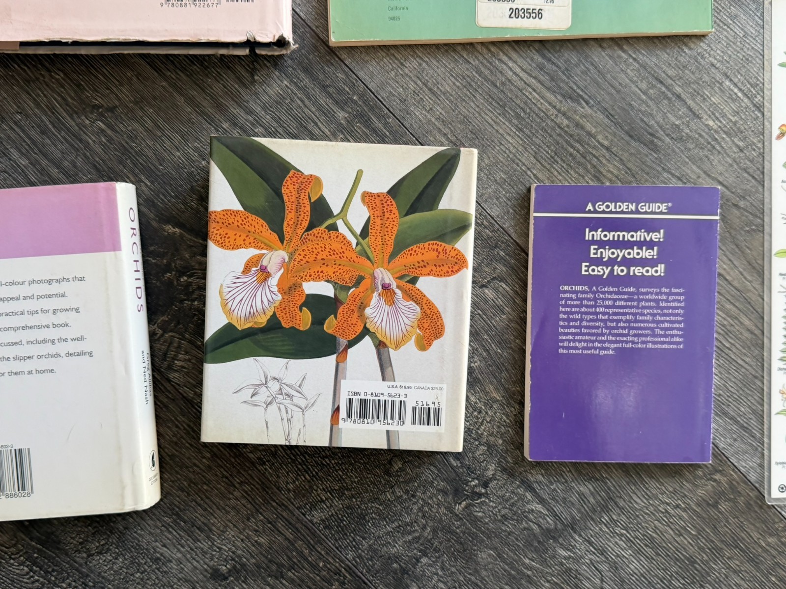 ORCHID Book 8pc Lot Field Guide Hardcover Softcover Gardening Flowers Floristry