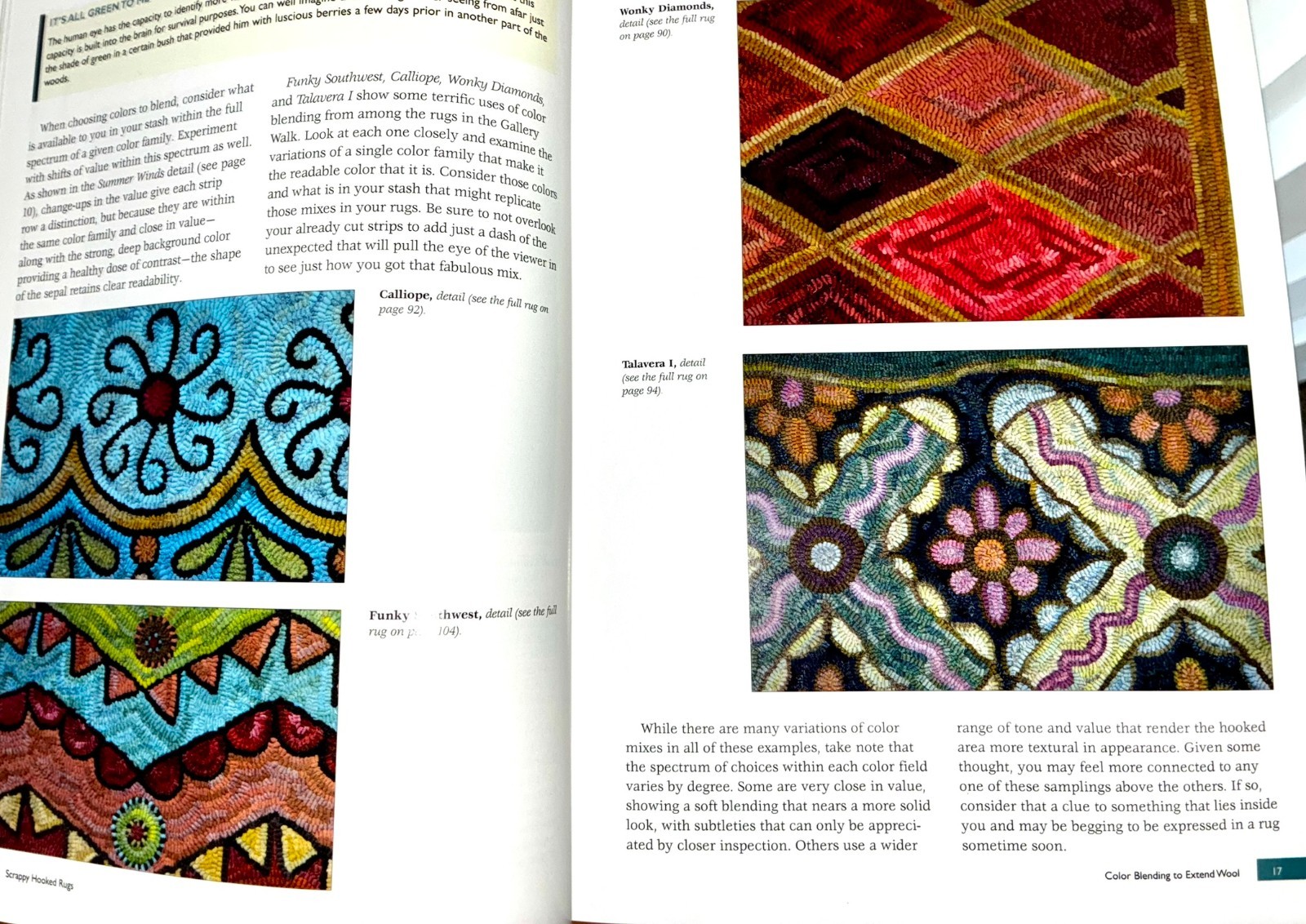 Scrappy Hooked Rugs Making Most of Wool in Your Stash Bea Brock 1st Ed 2014