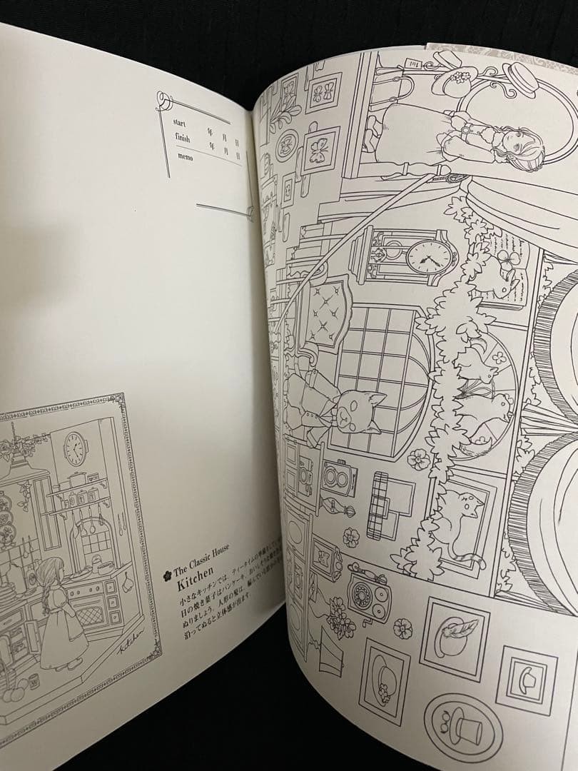 Dollhouse Coloring Book 9.8×7.9in Un Brain Training Art Therapy