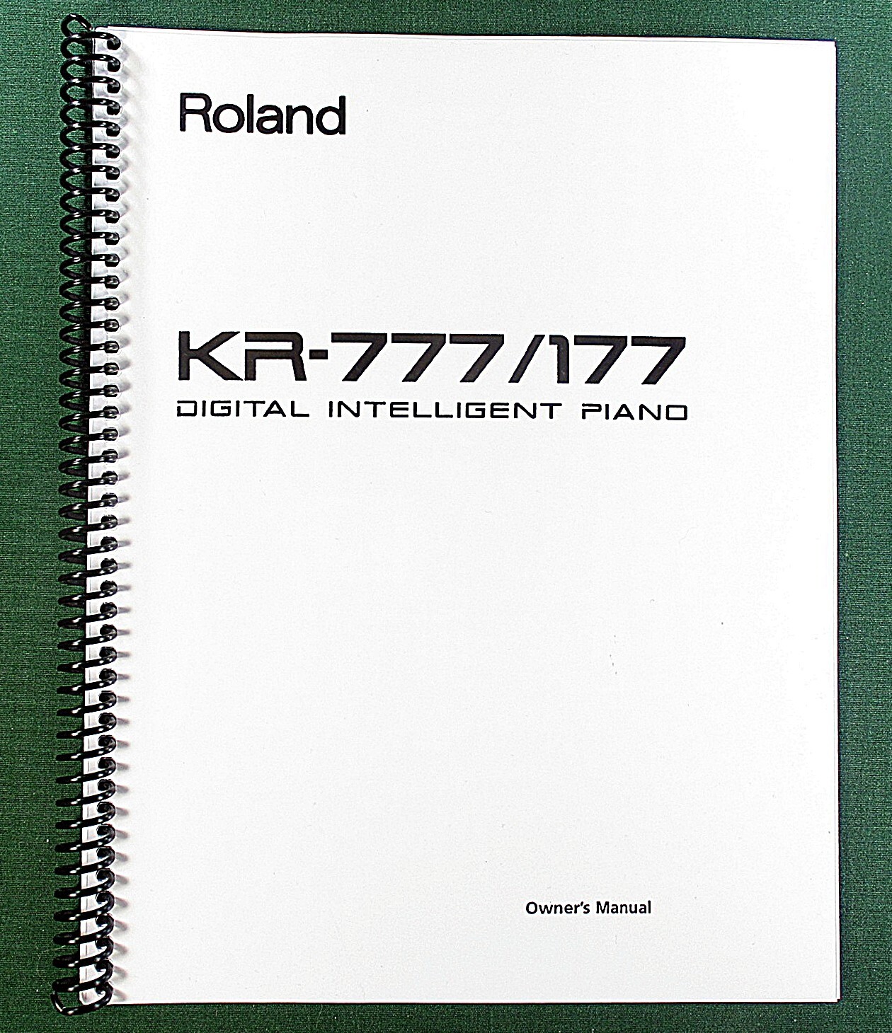 Roland KR-777 KR-177 Owner’s Instruction Manual: 74 Pages & Protective Covers!