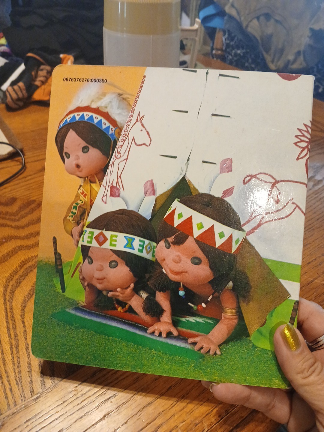 Storytime Pals Series Little Indians Board Book Tadasu Izawa Puppet 1982 Vintage
