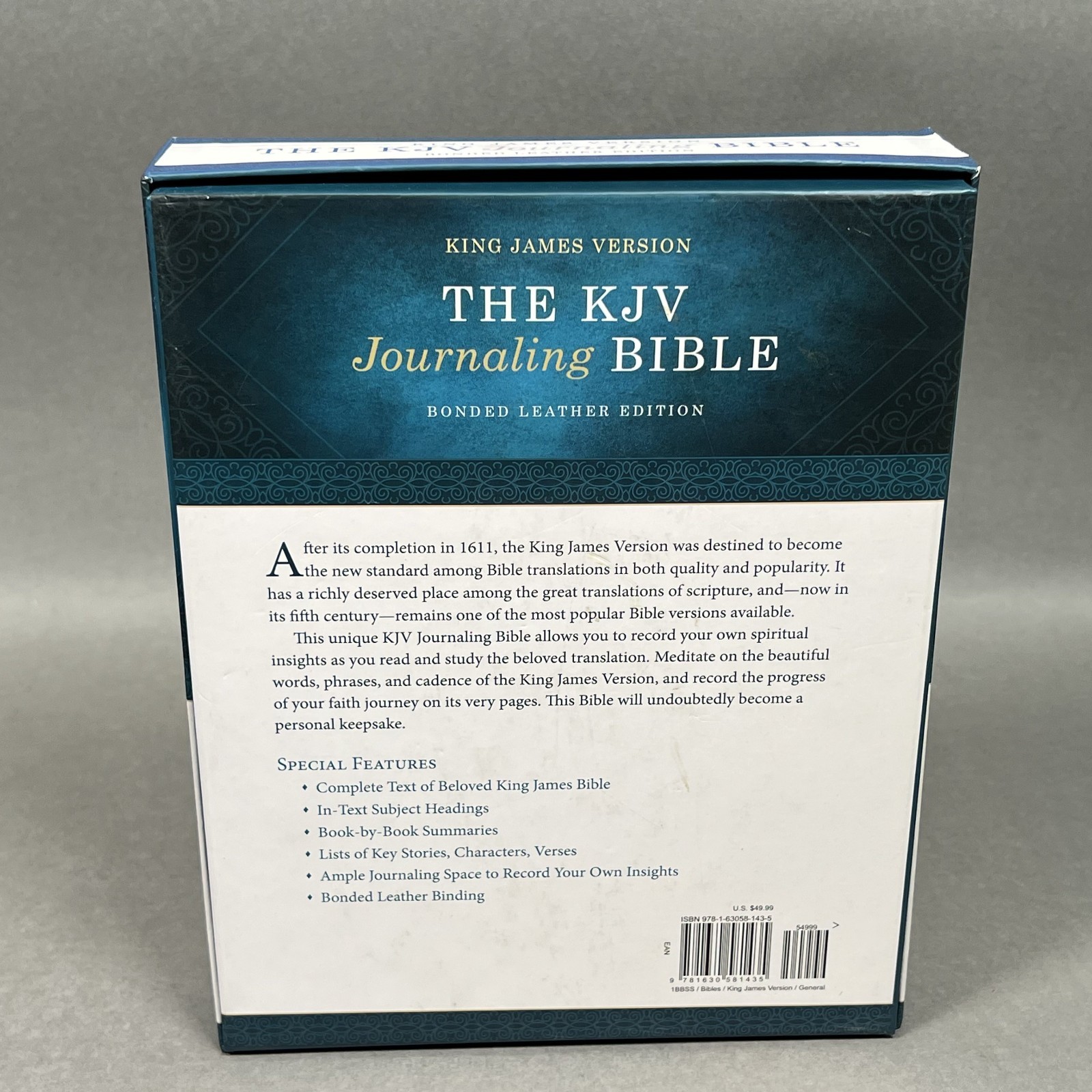 Like NEW KJV Journaling Bible Bonded Leather Edition Barbour Headings Summaries