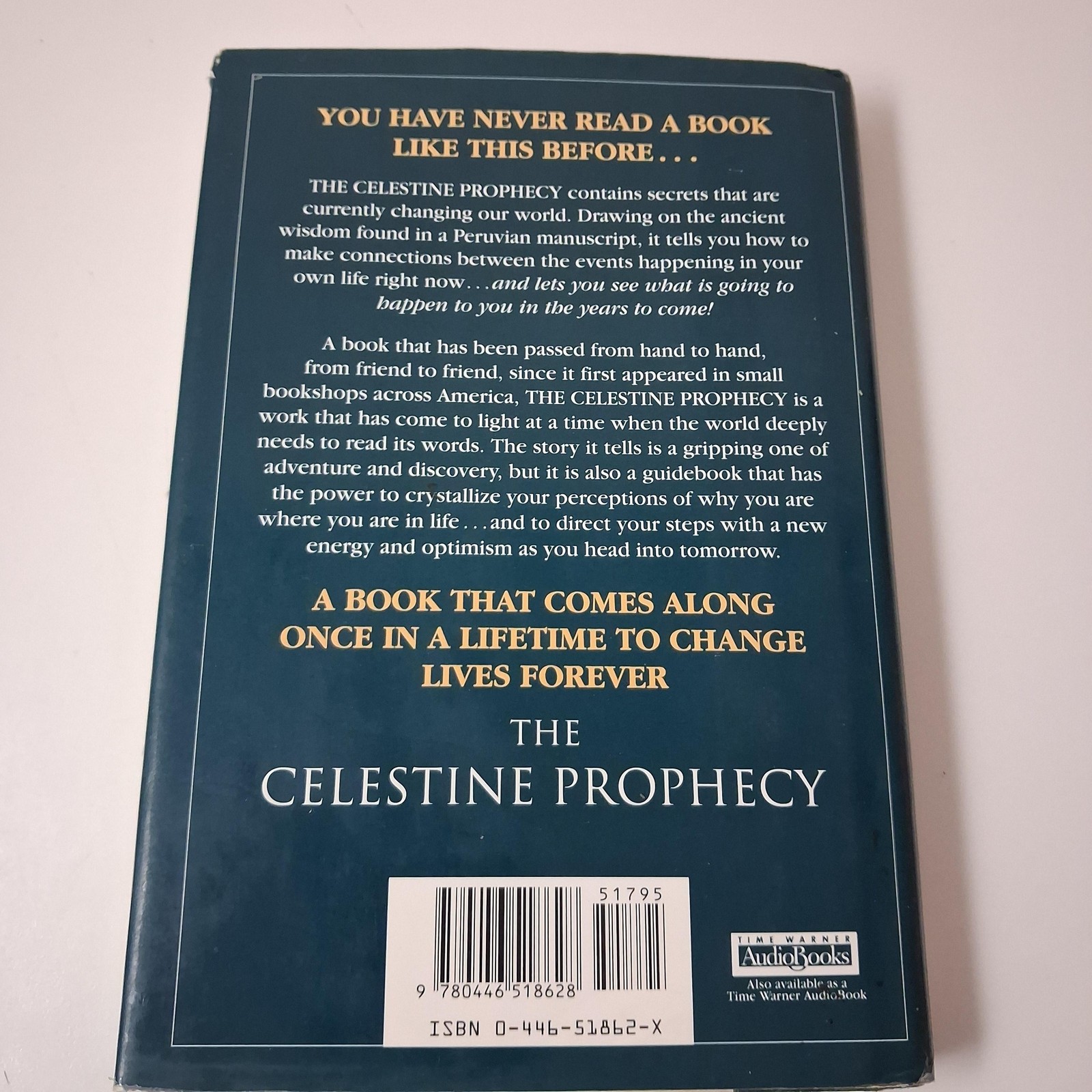 Vintage 1994 Celestine Prophecy James Redfield Warner Blue HC DJ USA Spiritual