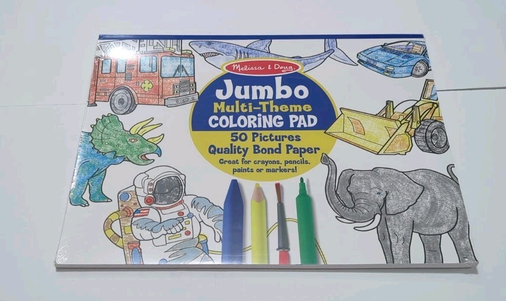 Lot Of 5 – Various Themed Children’s Coloring Book, Sticker Book, Activity Books