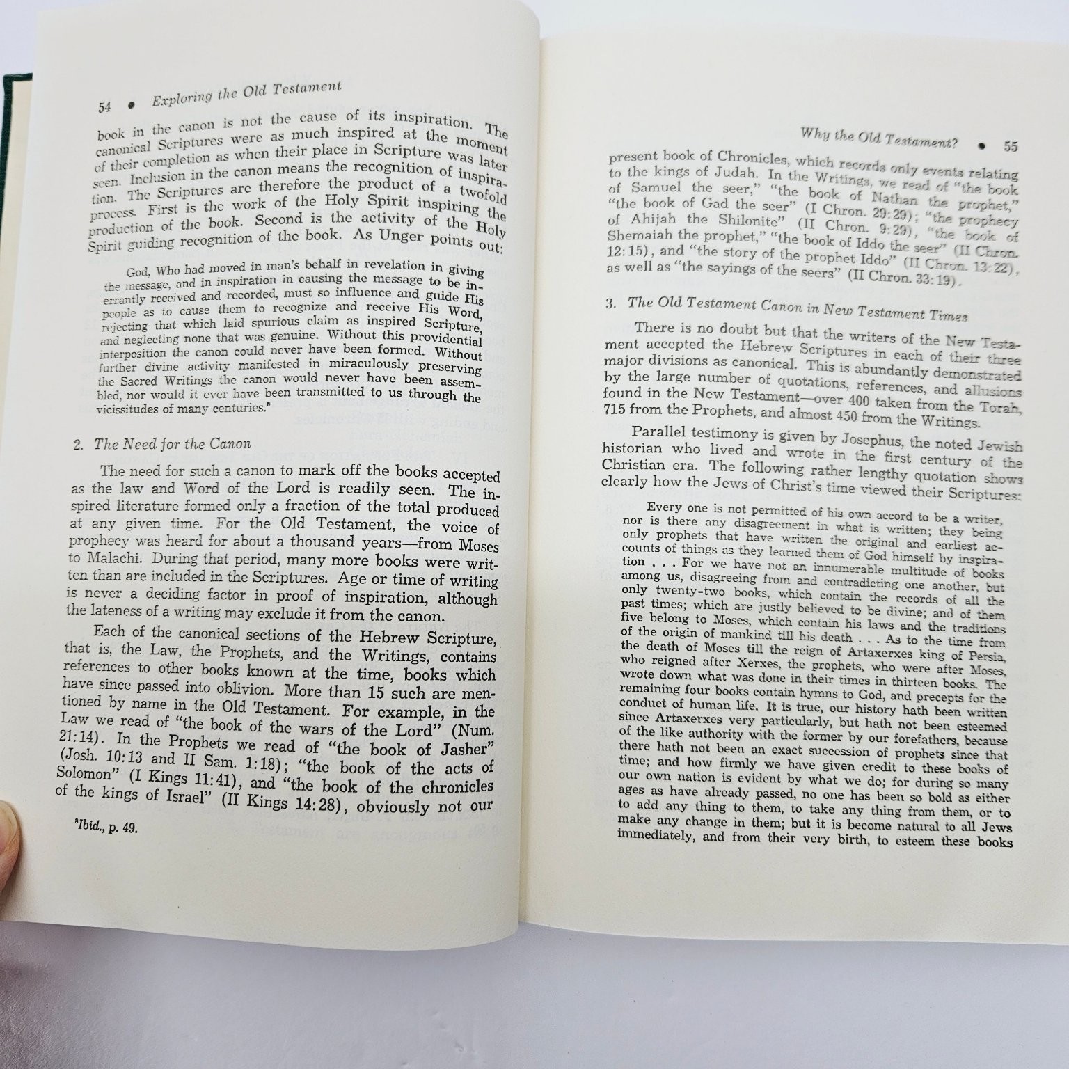 Vintage 1955 Exploring the Old Testament Purkiser Bible Beacon Hill Press HC