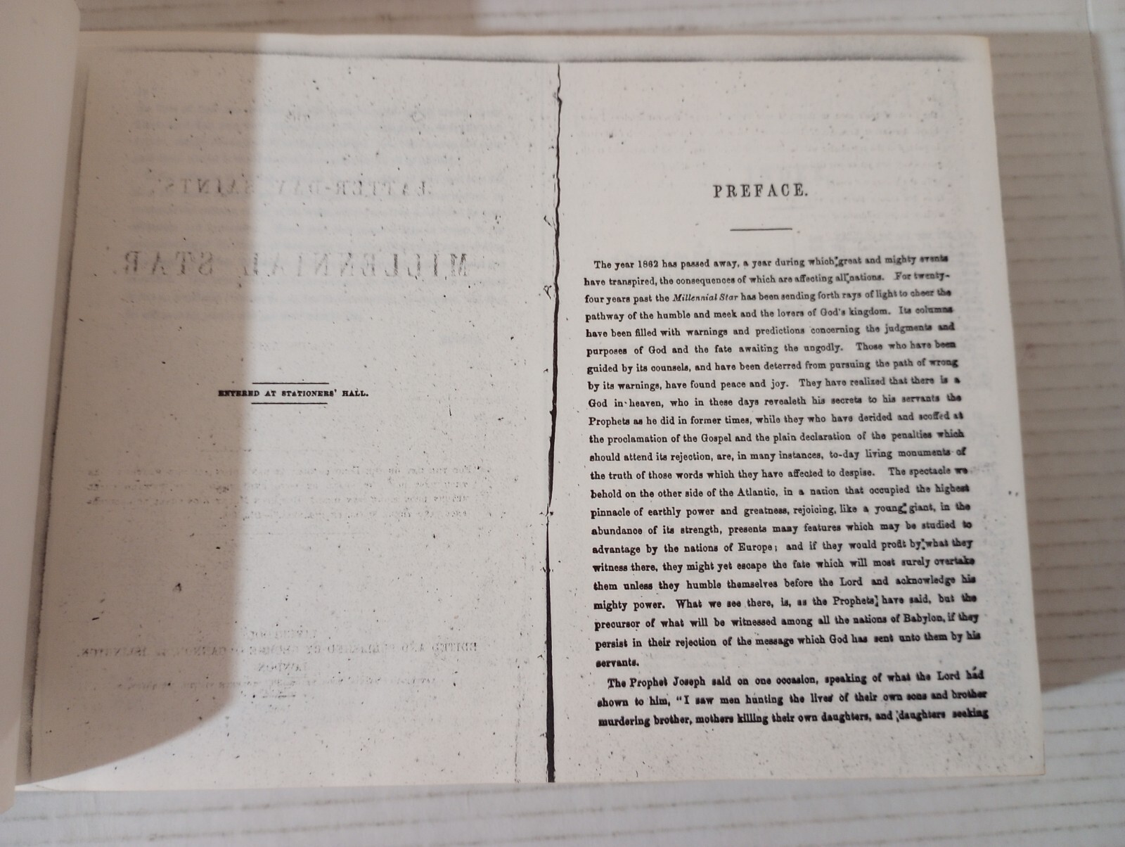 The Latter-day Saints Millennial Star Vol 24 1862 Bound Facsimile Reprint