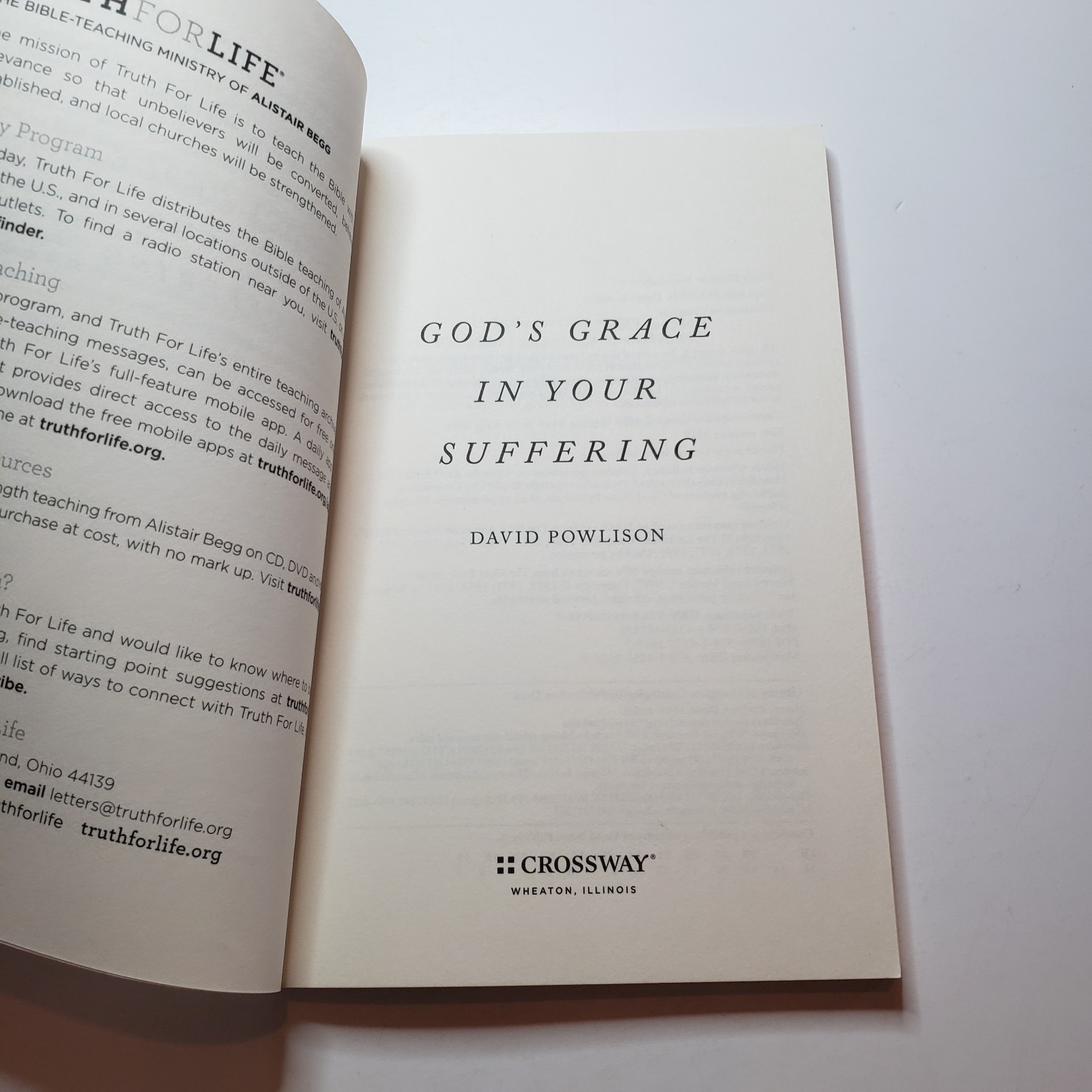 God’s Grace In Your Suffering PB David Powlison Crossway Workbook Scripture Hard