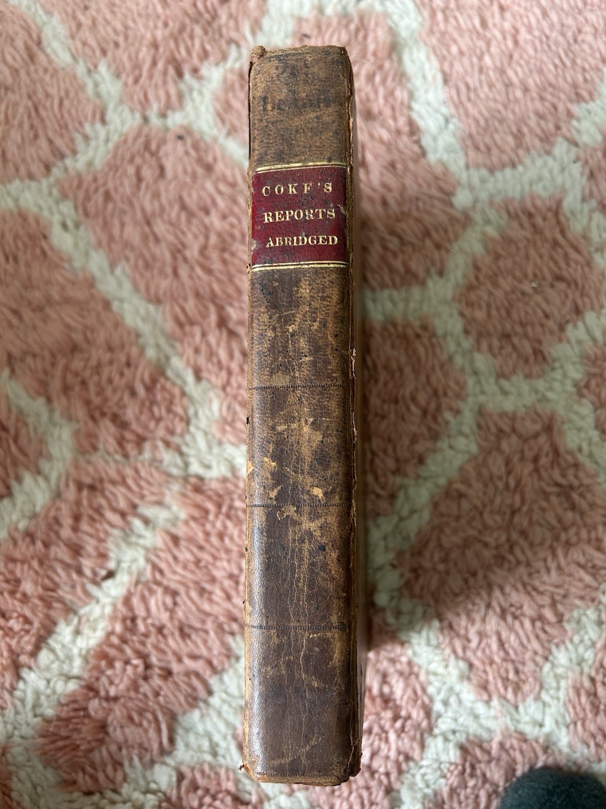 Edward Coke Exact Abridgement Eleven Books First American Edition 1813 Law 1657