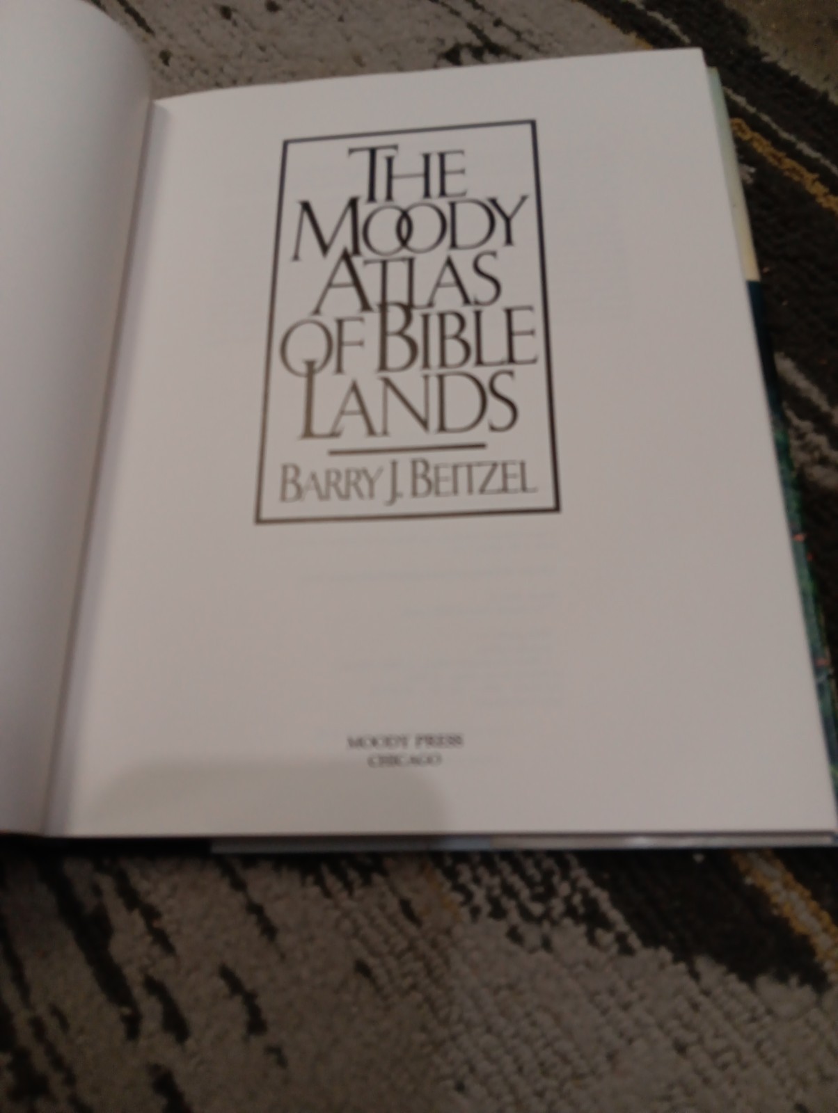 Moody Atlas of Bible Lands by Barry Beitzel Hardcover Great Condition