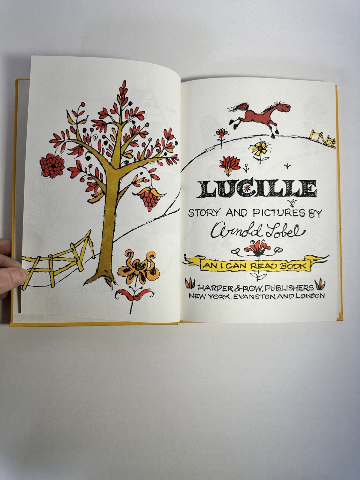 Lucille by Arnold Lobel 1964 Hardcover An I Can Read Book Children Horse Farmer