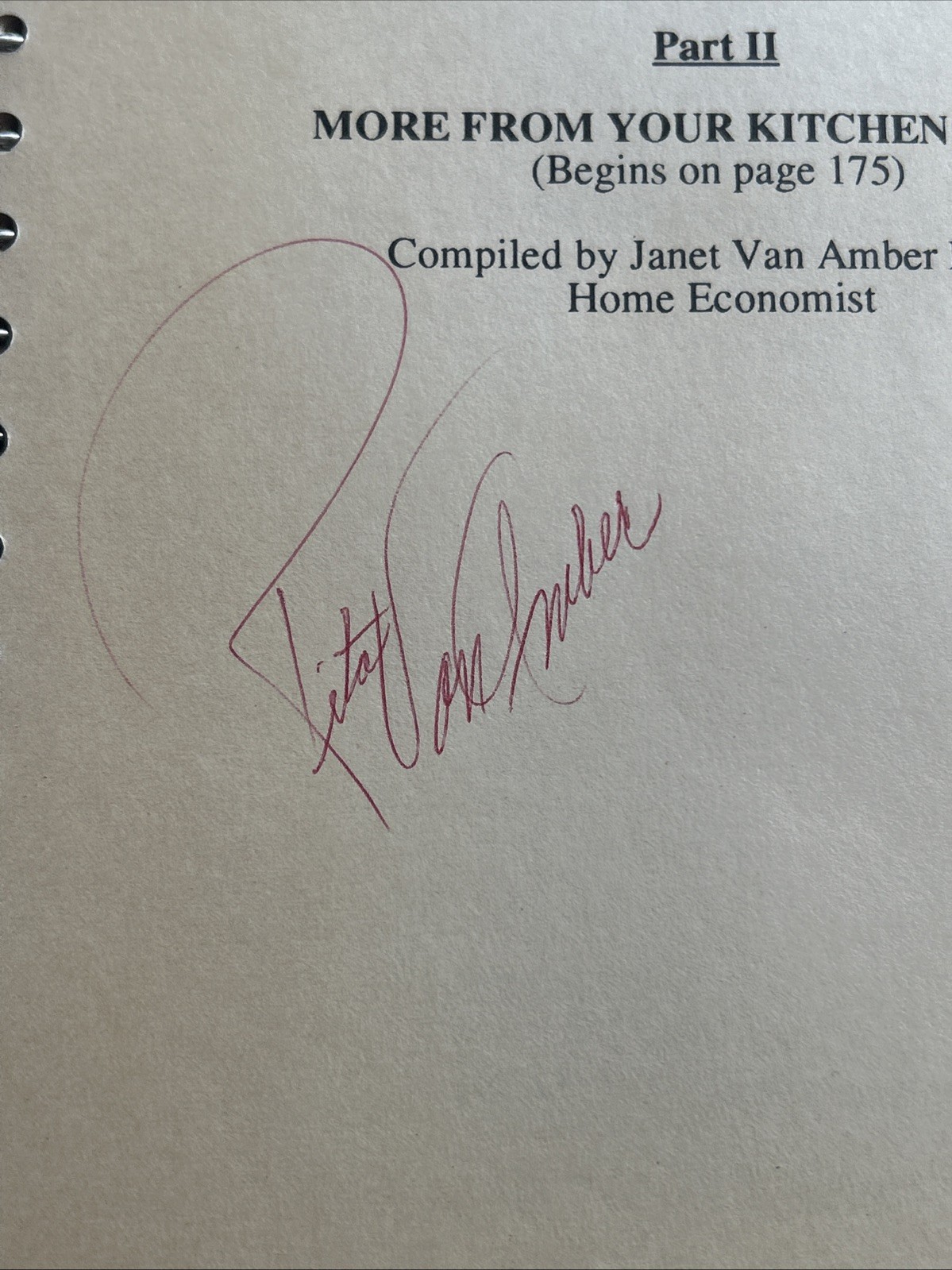 The Great Depression Recipes of 1930s Volume 1-2 Rita Van Am 1992. SIGNED Copy