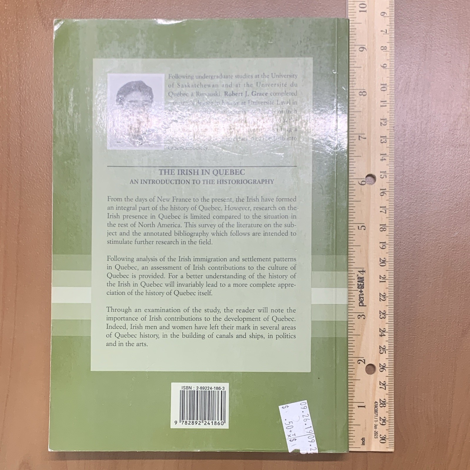 The Irish in Quebec Historiography by Robert J. Grace et al. PB Illus 1997