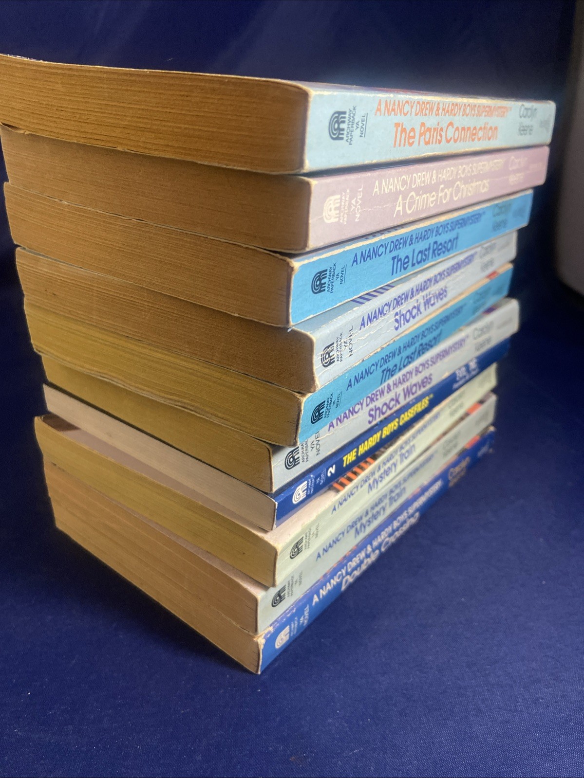 Lot 10 Nancy Drew and Hardy Boys Super Mystery PB books 1990s Carolyn Keene